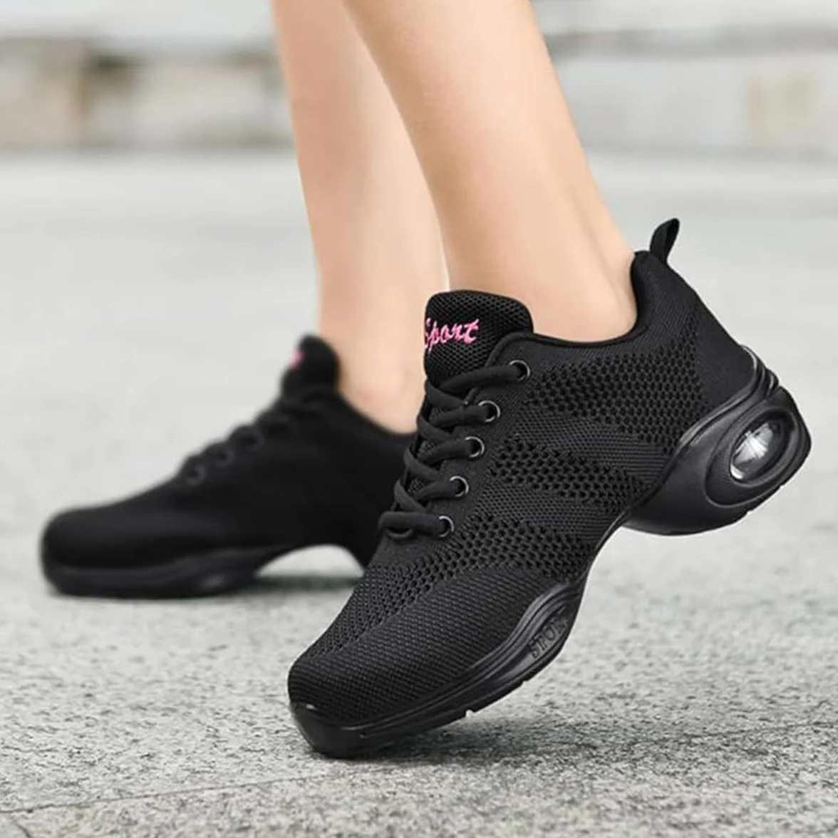 Hixingo Zapatillas de Deporte Jazz para Mujeres, Zapatos de Baile Antideslizantes Transpirables