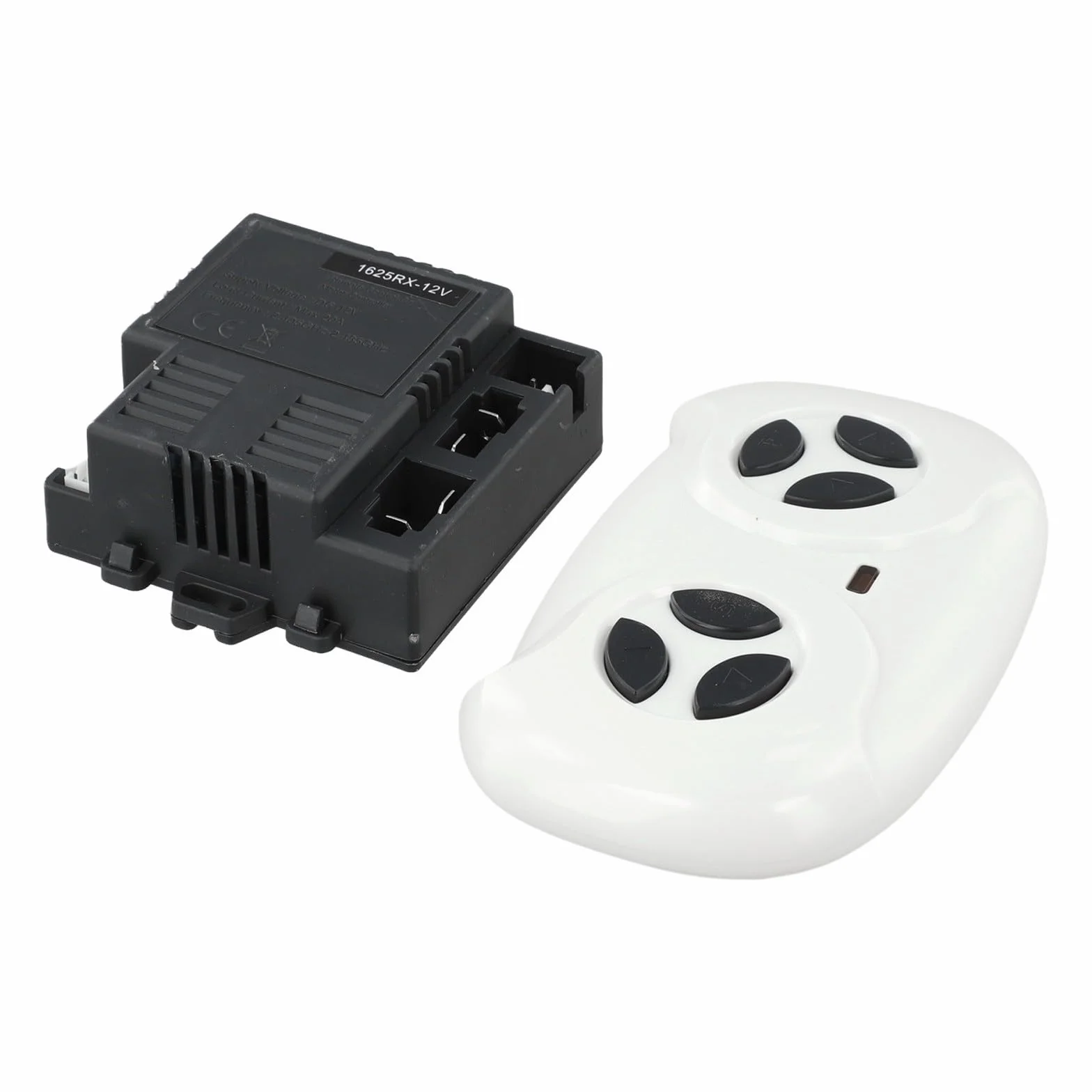 JR1625RX - Juego de receptor de 12 V y control remoto de 2.4 G para autos eléctricos de juguete, repuesto compatible con vehículos eléctricos y juguetes de control remoto (juego completo)