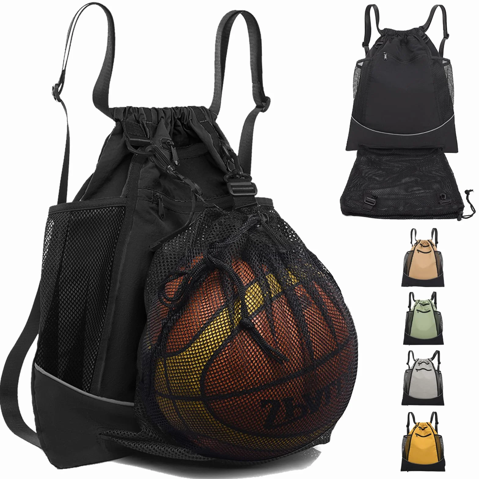 Mochila Deporte Niño, Mochila Deportiva Con Cordón Para Baloncesto, Fútbol, Voleibol
