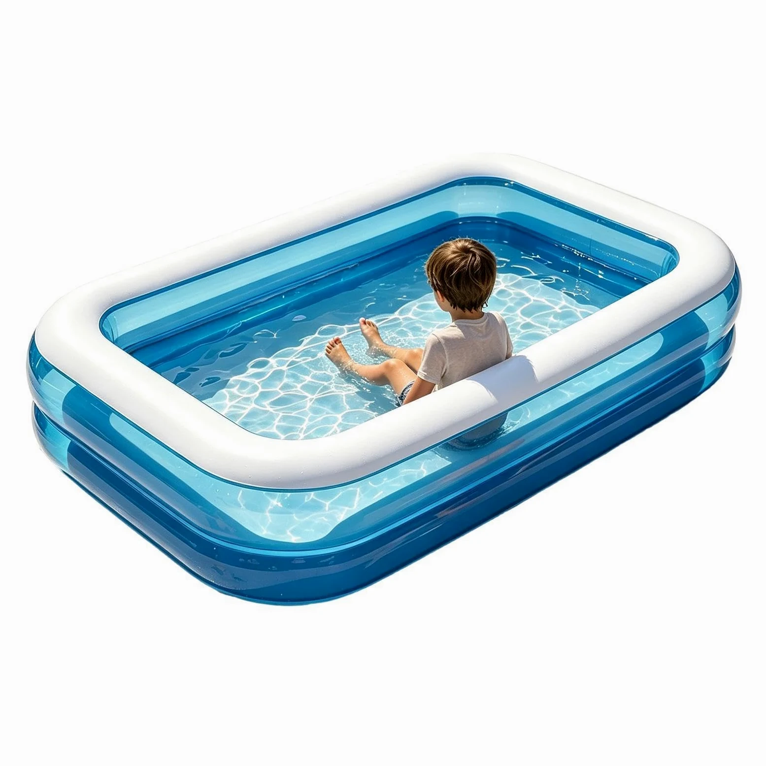 Piscina Hinchable Juego Acuático En El Jardín | Piscina Infantil Para Exterior En Familia, Niños, Adolescentes, Adultos, Jardín, Camping, Playa, Guardería, Parque Y Césped