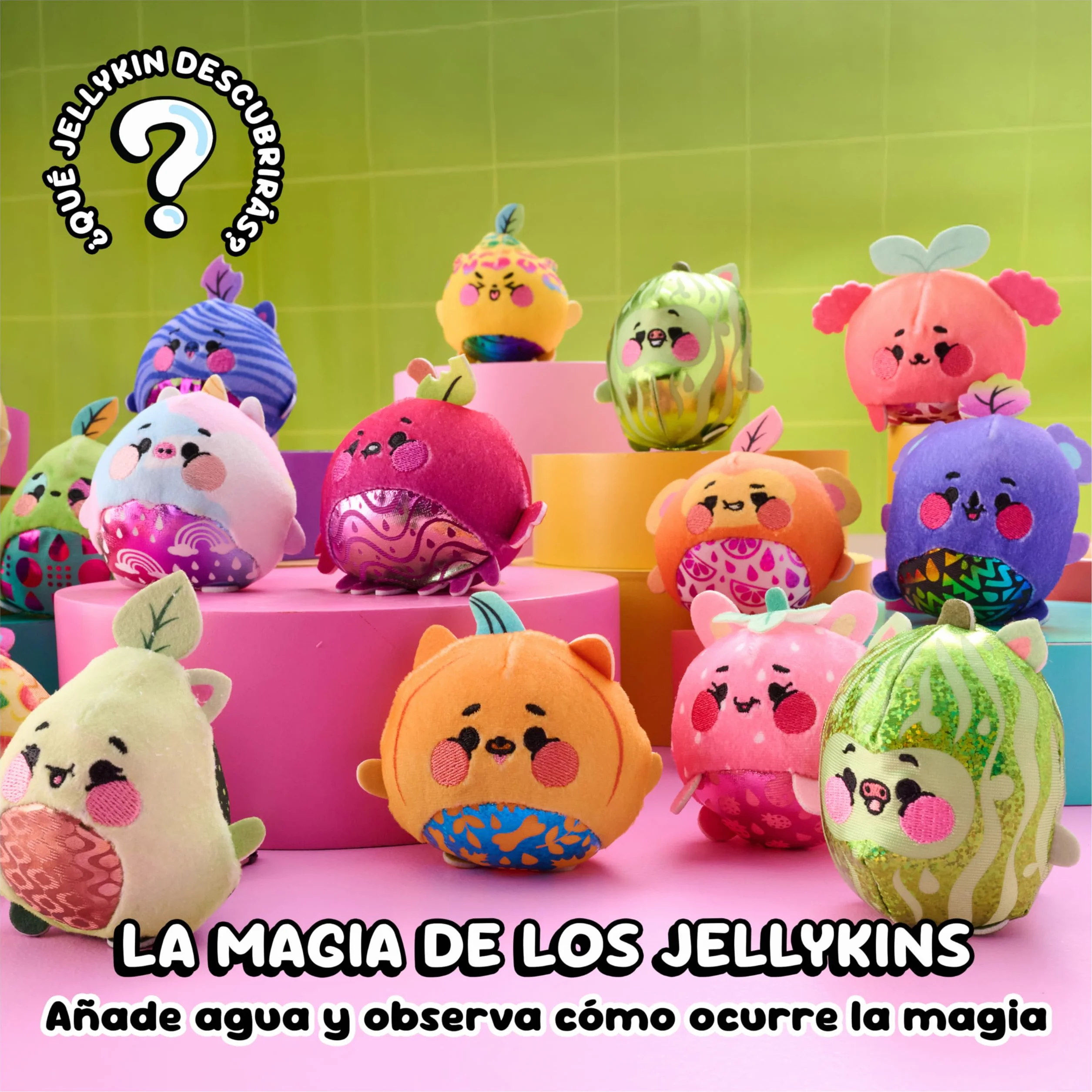 Magic Jellykins Peluche Sorpresa Mágico en Frasco que se Activa con Agua - 20 para Coleccionar - Juguetes Niñas 5 Años + Regalo