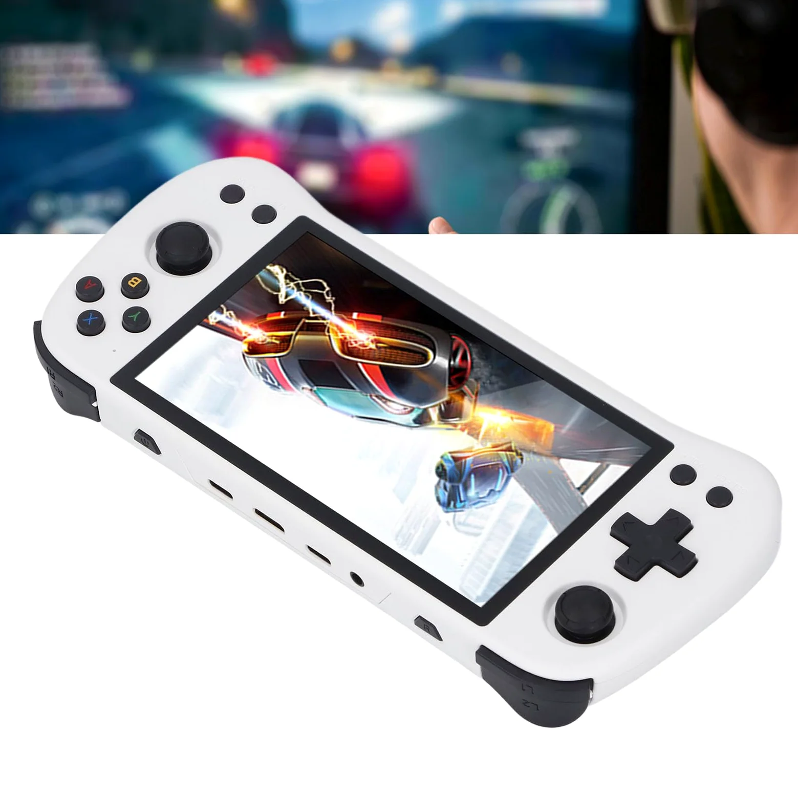 Keenso Consola de Juego Handheld HD IPS Pantalla Retro Consola de Videojuegos REPLEDORES por PORTABLES para NIÑOS del ABS Material (16g y 128g)