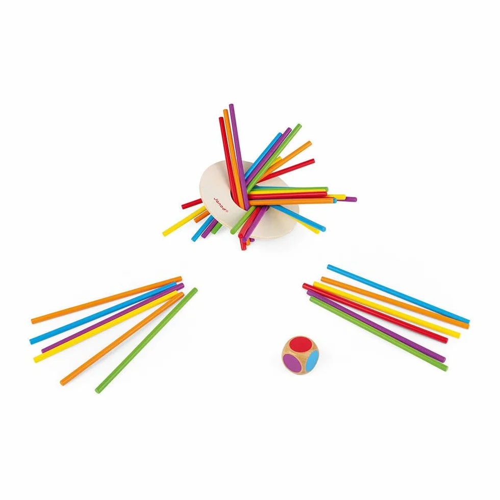 Janod - Juego de Habilidad Crazy Sticks - En Madera - Desde 3 Años, J02695