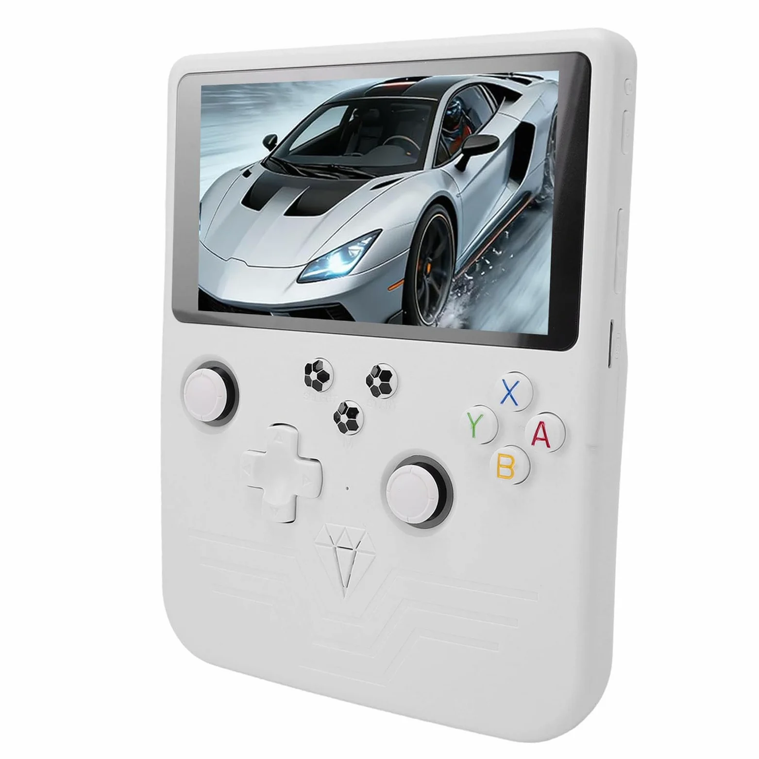 Consola de Juegos Portátil Consola de Juegos Retro Portátil con Pantalla HD de 6 Pulgadas para Entusiastas de los y Viajeros (Blanca)