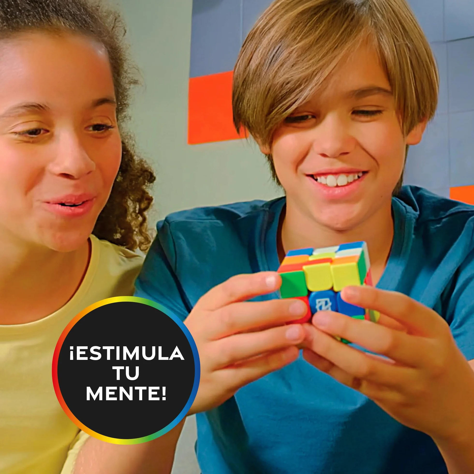 Nexcube 3x3 Clasico, El Cubo para Speedcubers. Máxima Velocidad. Sin Pegatinas. con posicionamiento preciso y Sistema de Doble Ajuste, Multicolor (64559901)