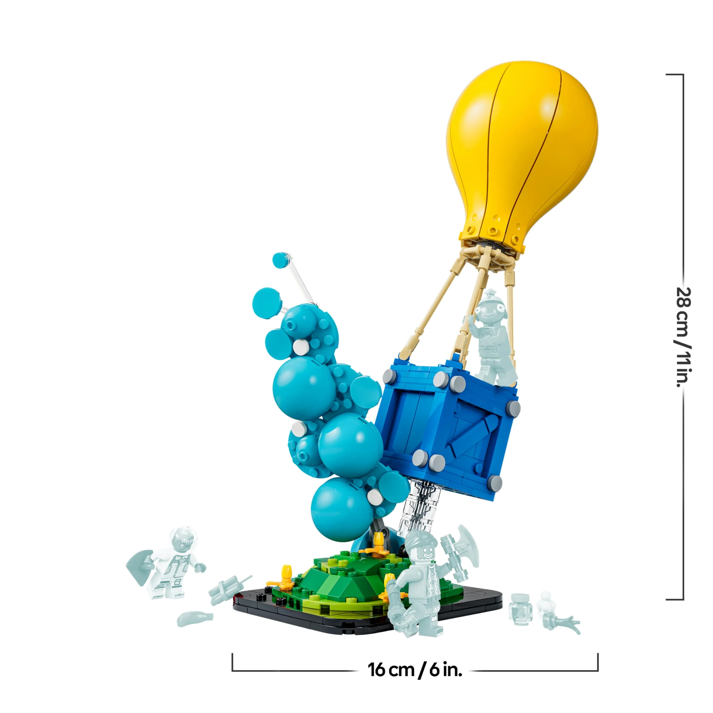 LEGO Fortnite Entrega de Suministros de Juguete – Minifiguras de Palito de Pescado, Leviatán y Artillera de Jengibre con Accesorios – Decoración Gamer – Regalo para Niños y NIñas de 10+ Años – 77080