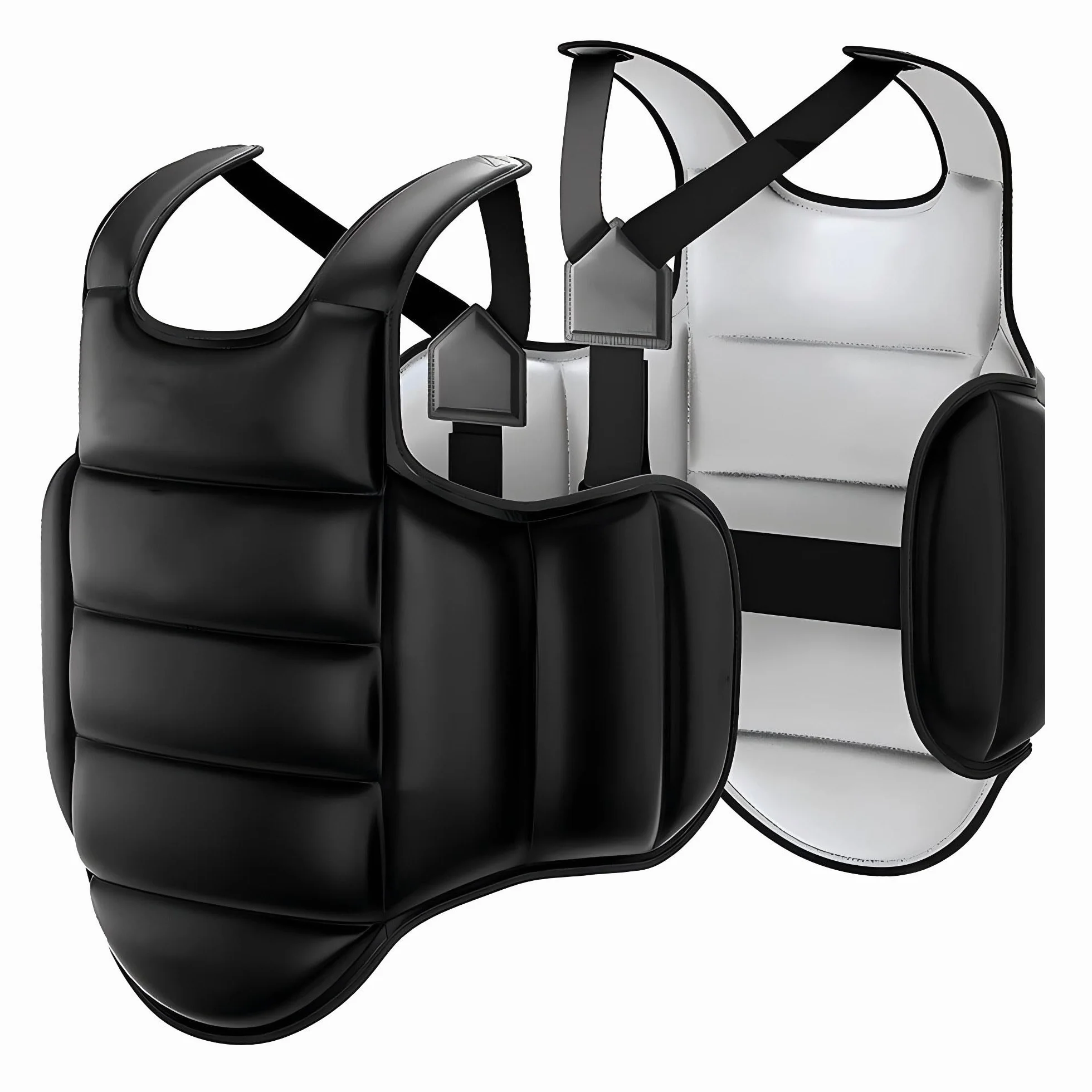 Plastron de boxeo protección MMA Taekwondo Karate Reversible Chest Protector Guardia Armadura Niños