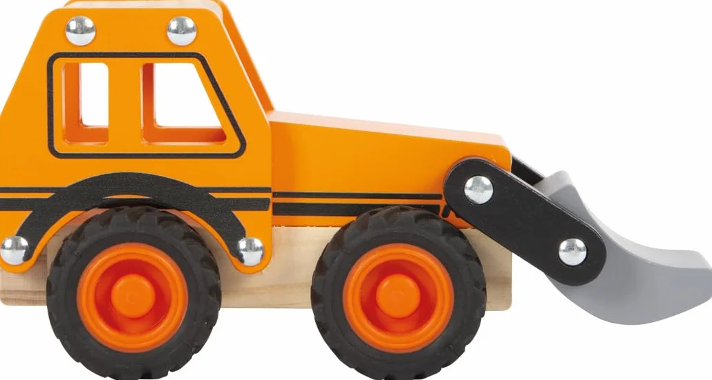 Small Foot Excavadora de Madera FSC® 100% certificada, Cargador Frontal, Desde los 18 Meses, 12447