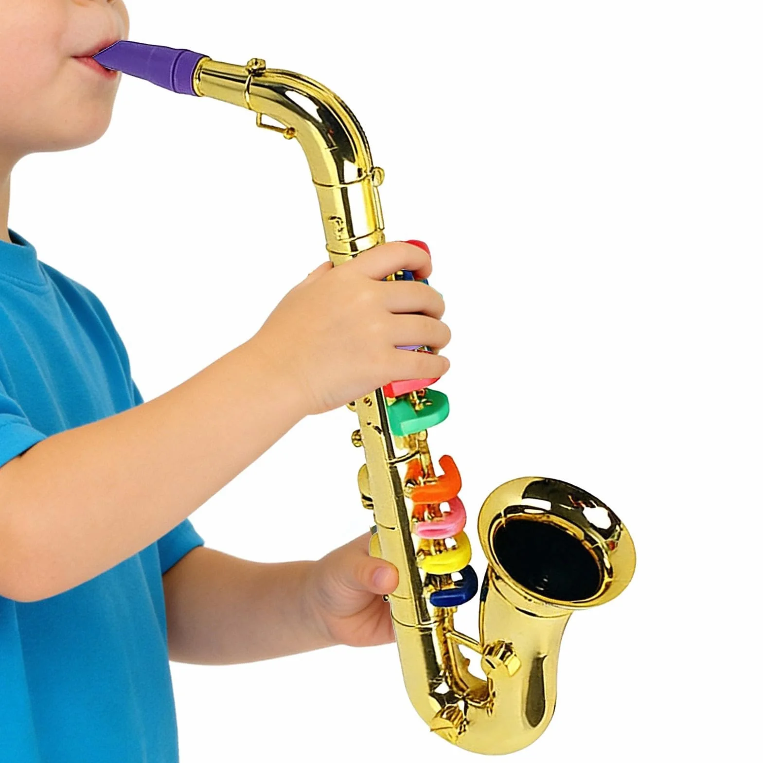Saxofón para Niños | Instrumento Musical Infantil, Educativo para Aprender Música - para Regalo de Cumpleaños, , Actuaciones Escolares y Juego de Roles