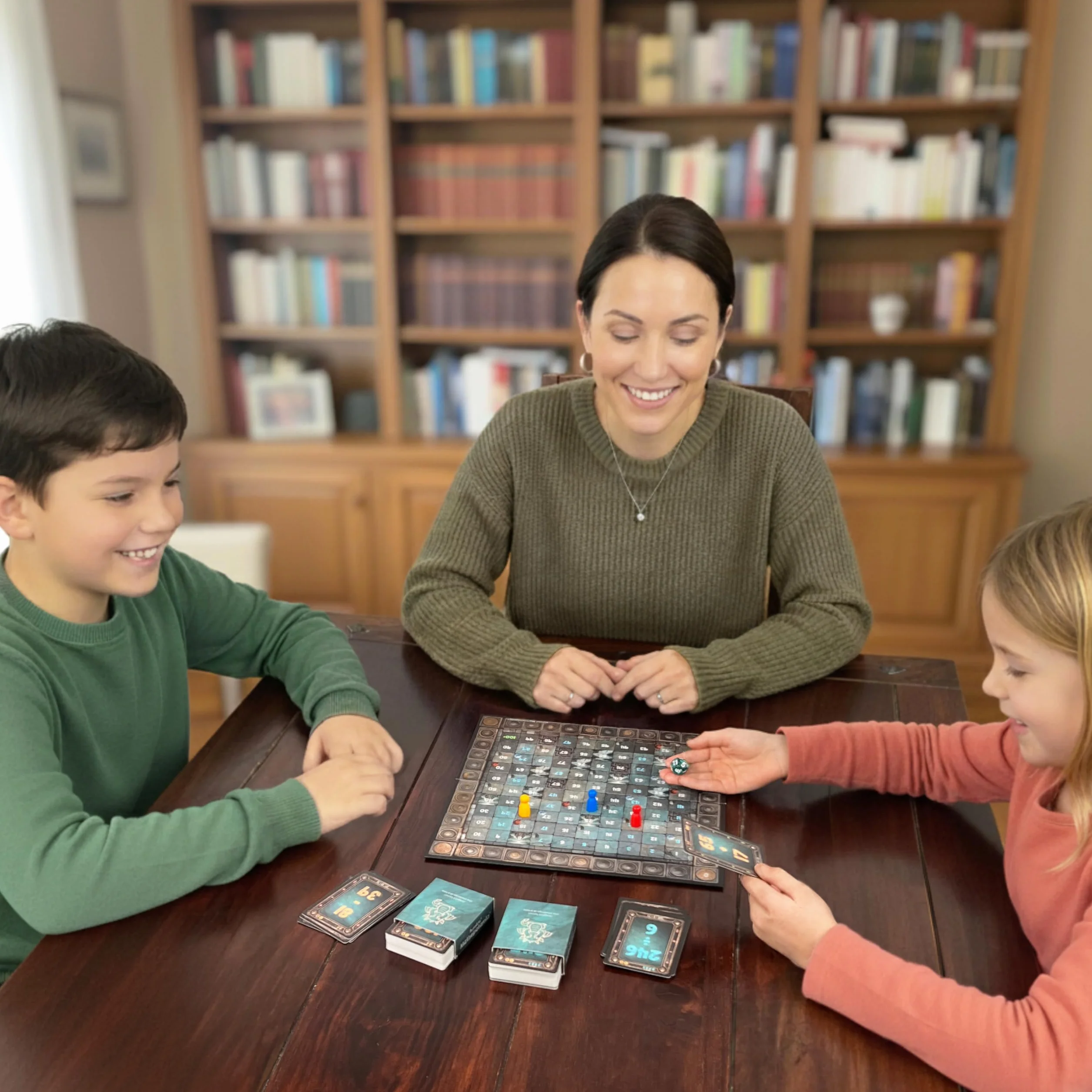 Mathepotamia Juego de matemáticas: cálculo y Tablas de multiplicar con 4 Niveles y 7 Modos para niños 5-9 años | Practicar matemáticas y cálculo Mental | Juego de Mesa Educativo Idea Regalo