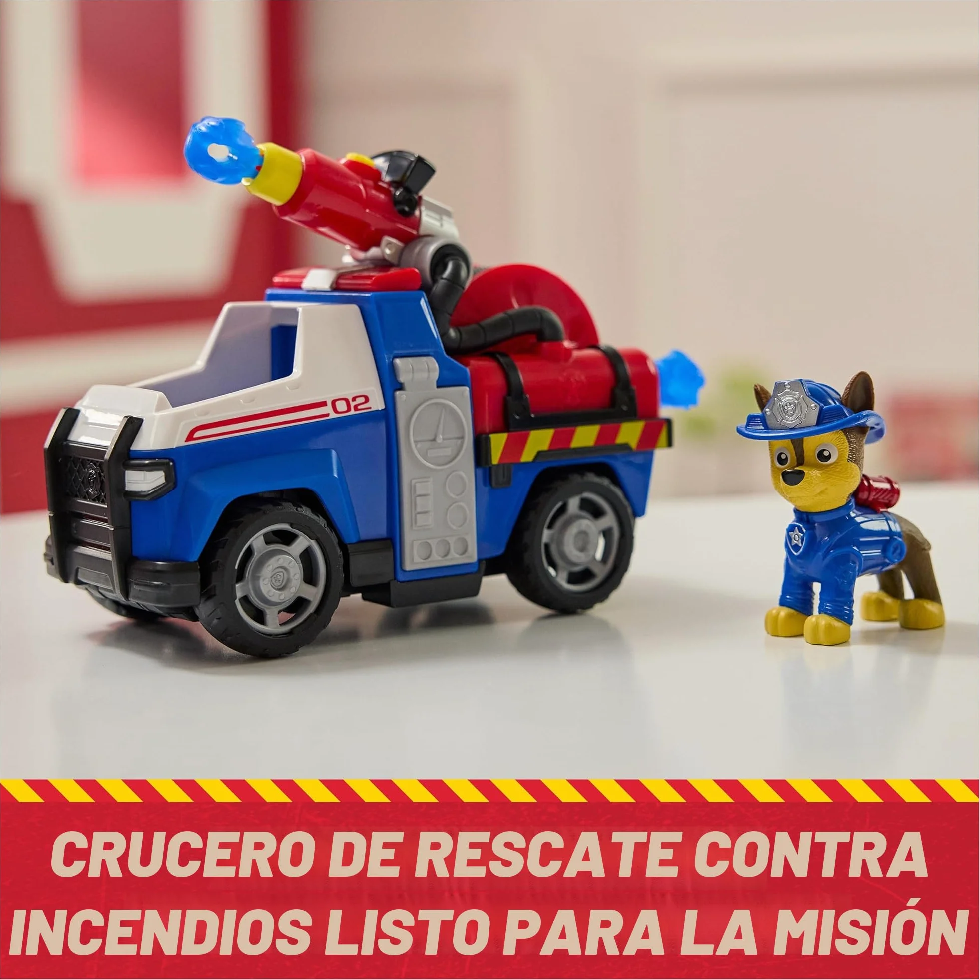 Paw Patrol Patrulla Canina Vehículo Figura Chase Fire Rescue Mission Bomberos Coche Juguete Infantil 3 Años