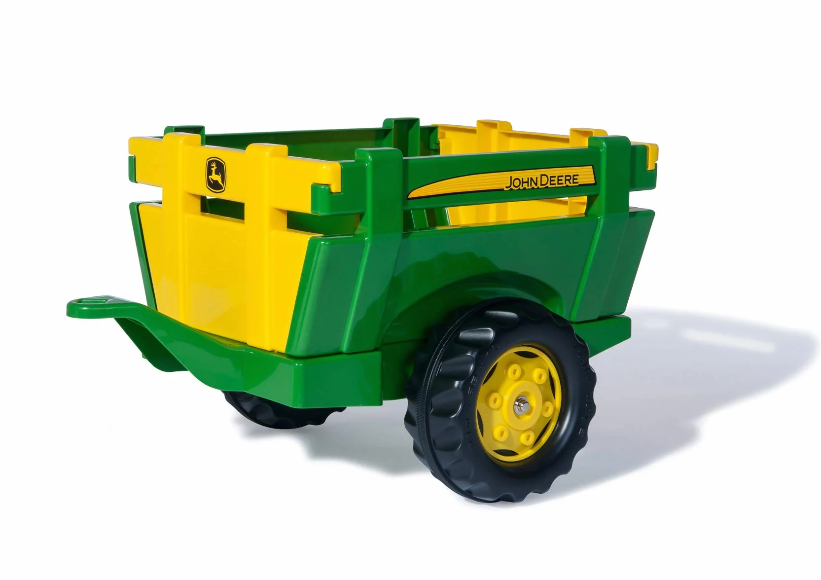 Rolly Toys rollyFarm John Deere Trailer (remolque de una rueda, remolque tractor con portón trasero, 2,5 - 10 años) 122103