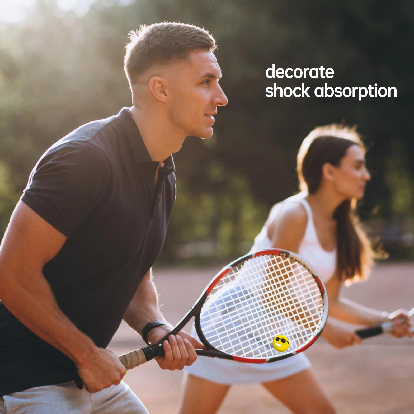 Biluer Amortiguador de Tenis 16PCS Silicona Accesorios para Raquetas