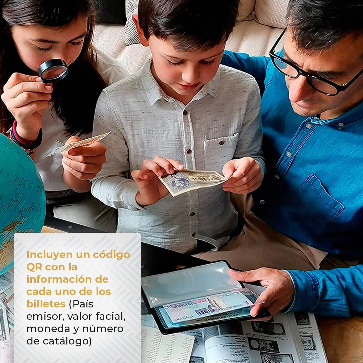 IMPACTO COLECCIONABLES | Colección de 100 Billetes Auténticos del Mundo - Sin Repeticiones, Desmonetizados y de Diversos Países | Ideal para Coleccionistas, Incluye Certificado de Autenticidad