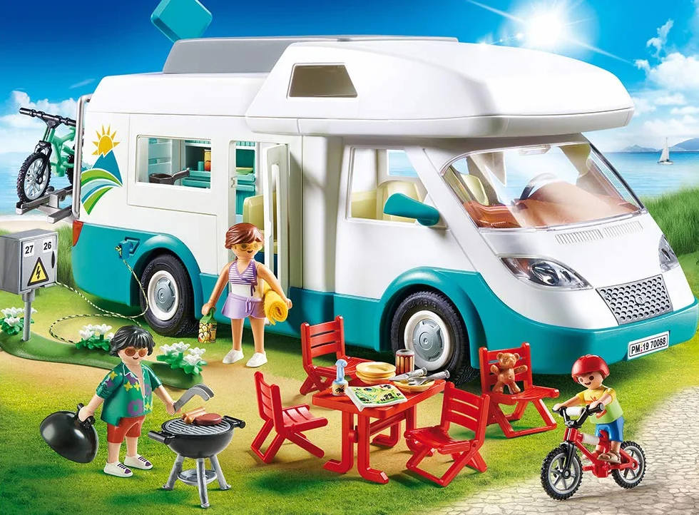 PLAYMOBIL Family Fun 70088 Caravana de Verano, A Partir de 4 años