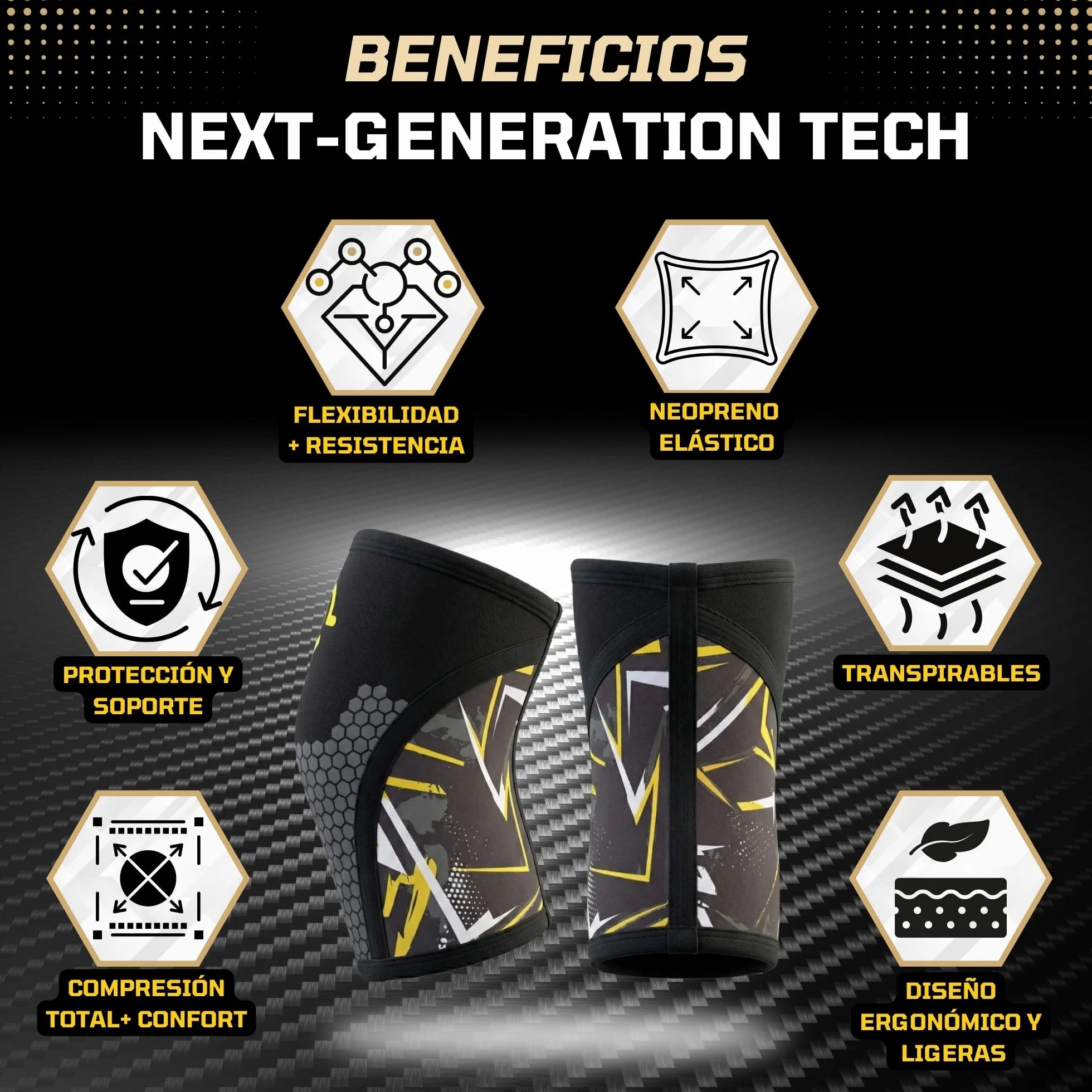 Theyet Rodilleras CrossFit Neopreno 7mm Pack 2 Soporte Ajustable Mujer Hombre Gimnasio Powerlifting