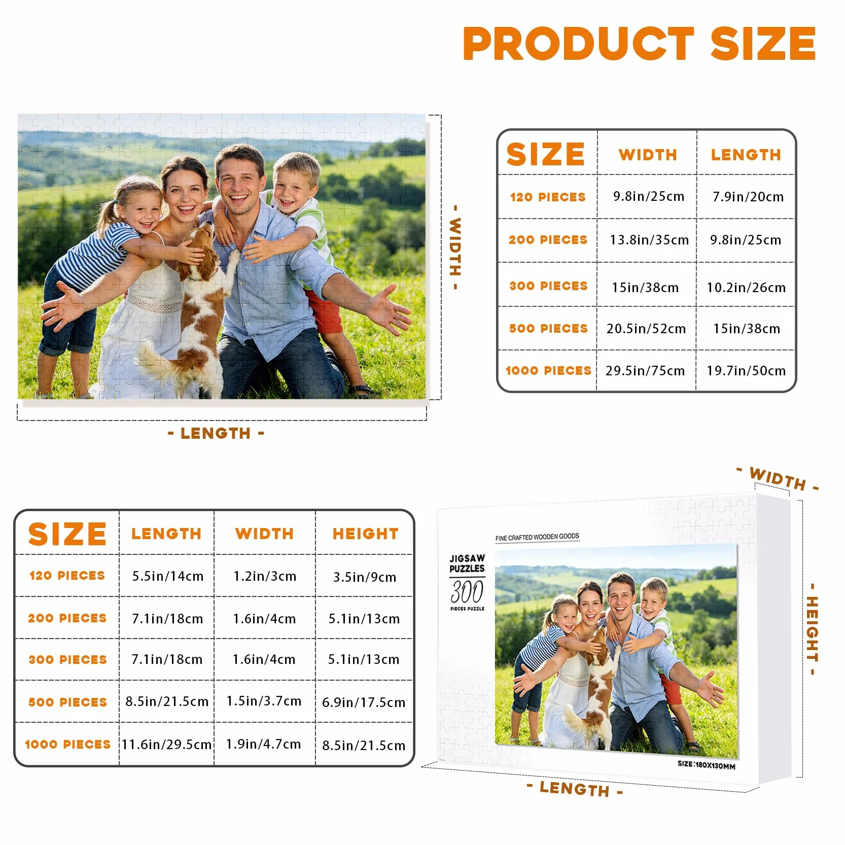 Puzzle Personalizado con Fotos – CREA tu Puzle Personalizado con Imagen, Regalo para Pareja, Familia o Amigos, Puzzle con Foto Personalizable para Cumpleaños, Aniversario o Navidad