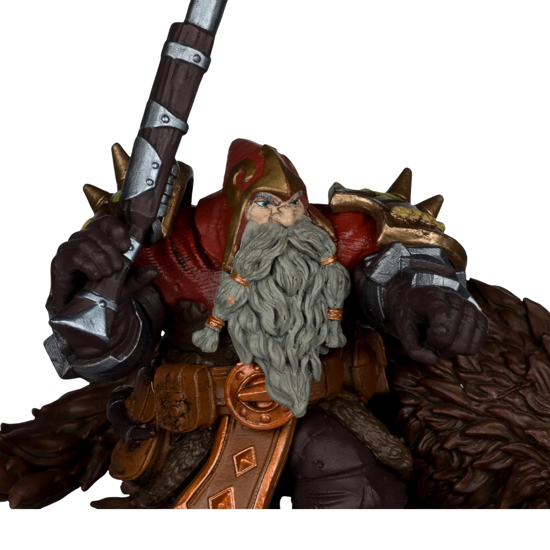 McFarlane Toys - World of Warcraft Dwarf Hunter: Beastmaster & Marksman and Pandaren: Monk & Rogue Figura Posada a Escala 1:12 de Lujo, 2 Unidades, Etiqueta Dorada