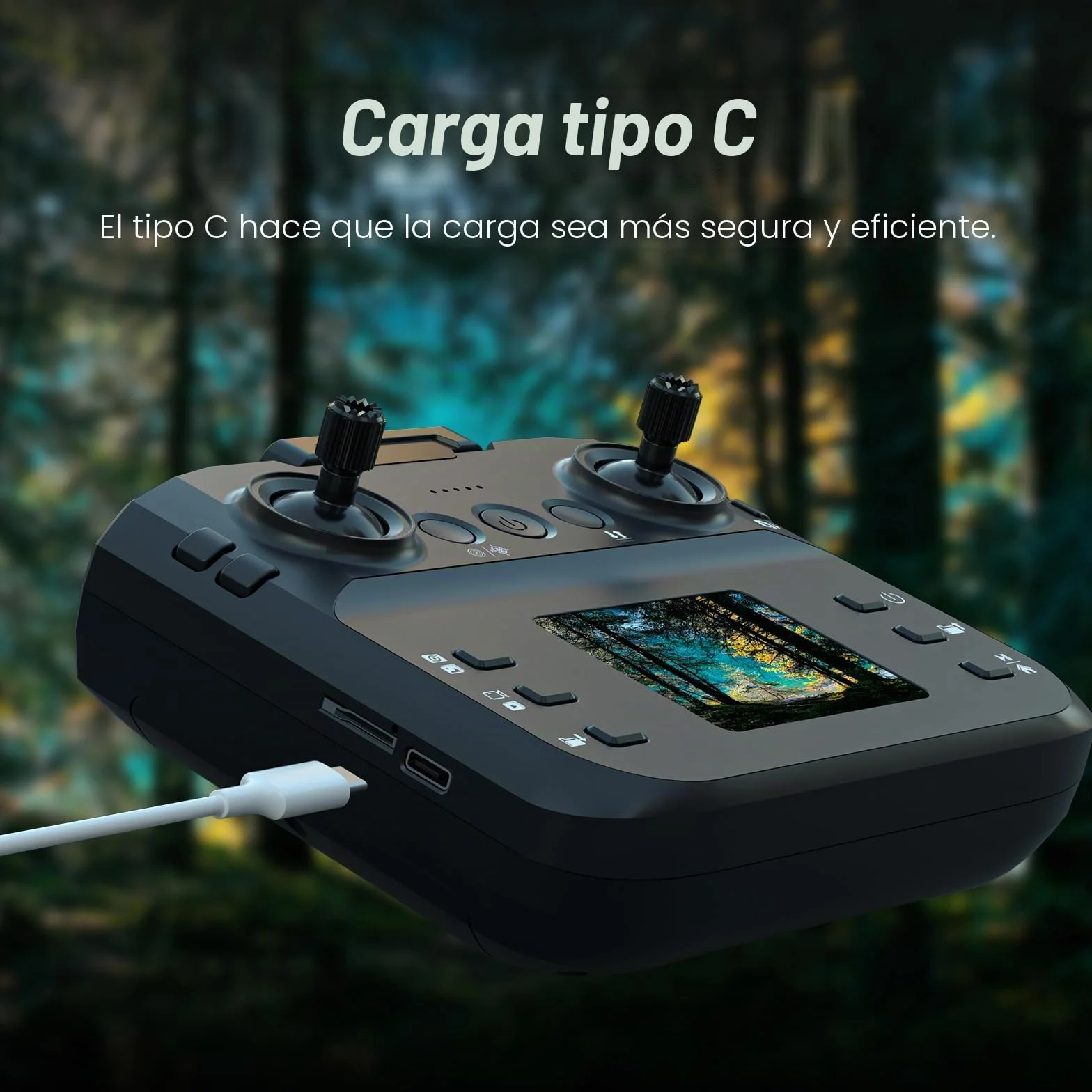 F417PRO Drone con Cámara 1080P para Adultos Niños, Mini Drone con Pantalla, Doble Lente 90°, LED, Flujo Óptico, Batería Modular, Principiantes, Despegue 1 Tecla, Sin Cabeza, Flip 3D, Maletín