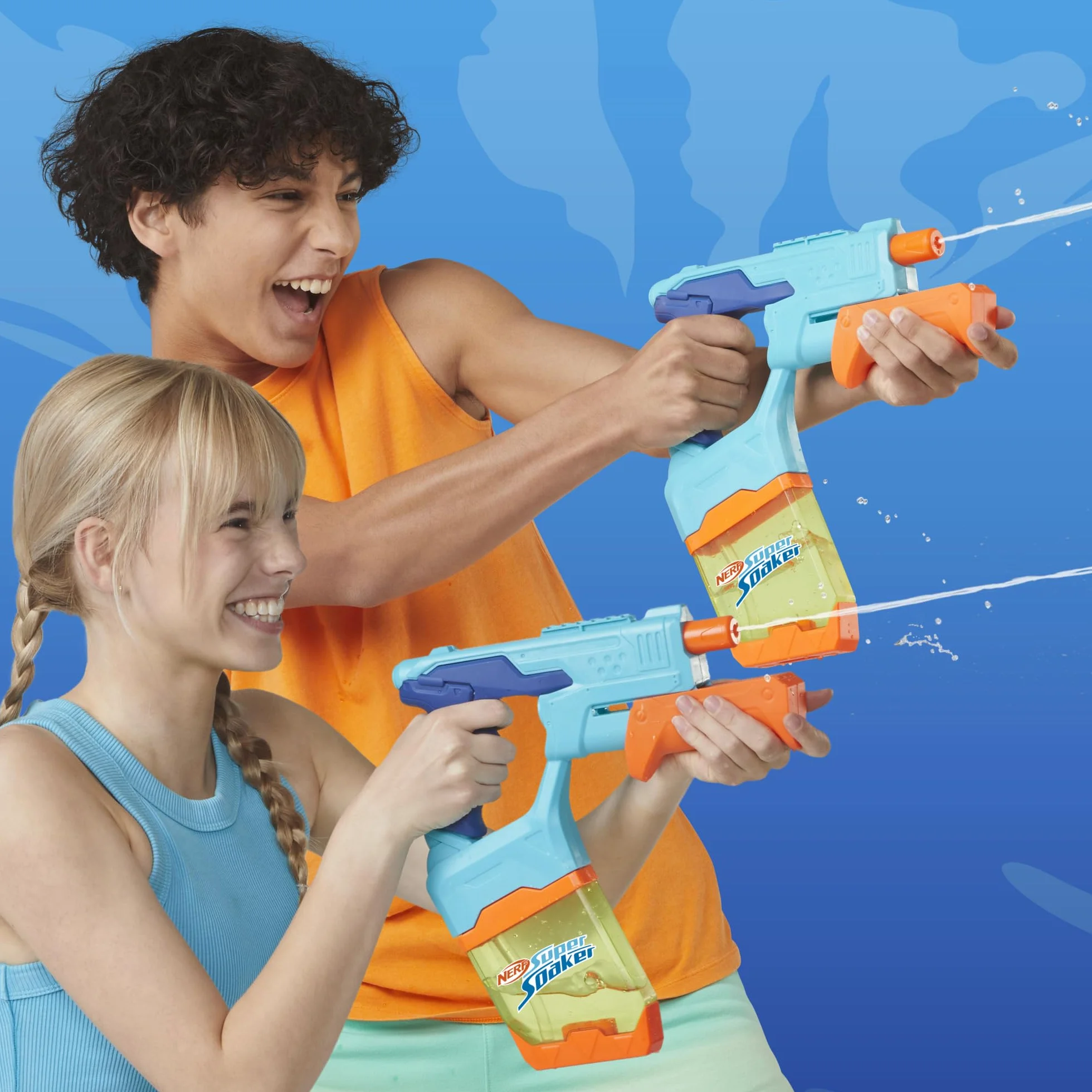 Hasbro Nerf Super Soaker Dunk-Fill 2-Pack, Set de Lanzadores de Agua, Llenado Instantáneo, Juguetes para Niños y Niñas de 6 Años o Más, Diversión en Familia