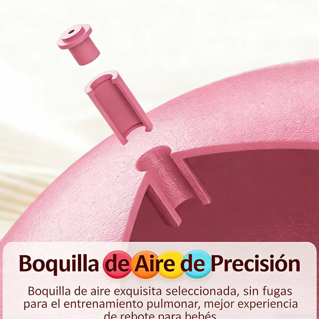 Pelota Saltarina para Niños, Balón de Equilibrio con Asa y Bomba, Juguete de Salto Interior Exterior, Ejercicio y Coordinación para Pequeños y Adultos, Regalo Cumpleaños para Niños y Niñas (A5)