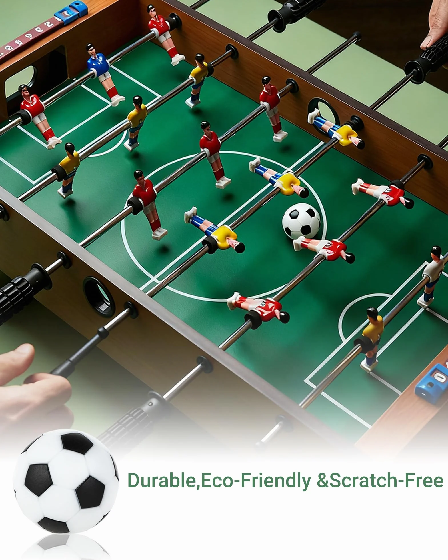 10 Pelotas Futbolín – Bolas Repuesto 32 mm para futbolines para niños y Adultos, Accesorios para Juegos de Futbol y Entrenamiento