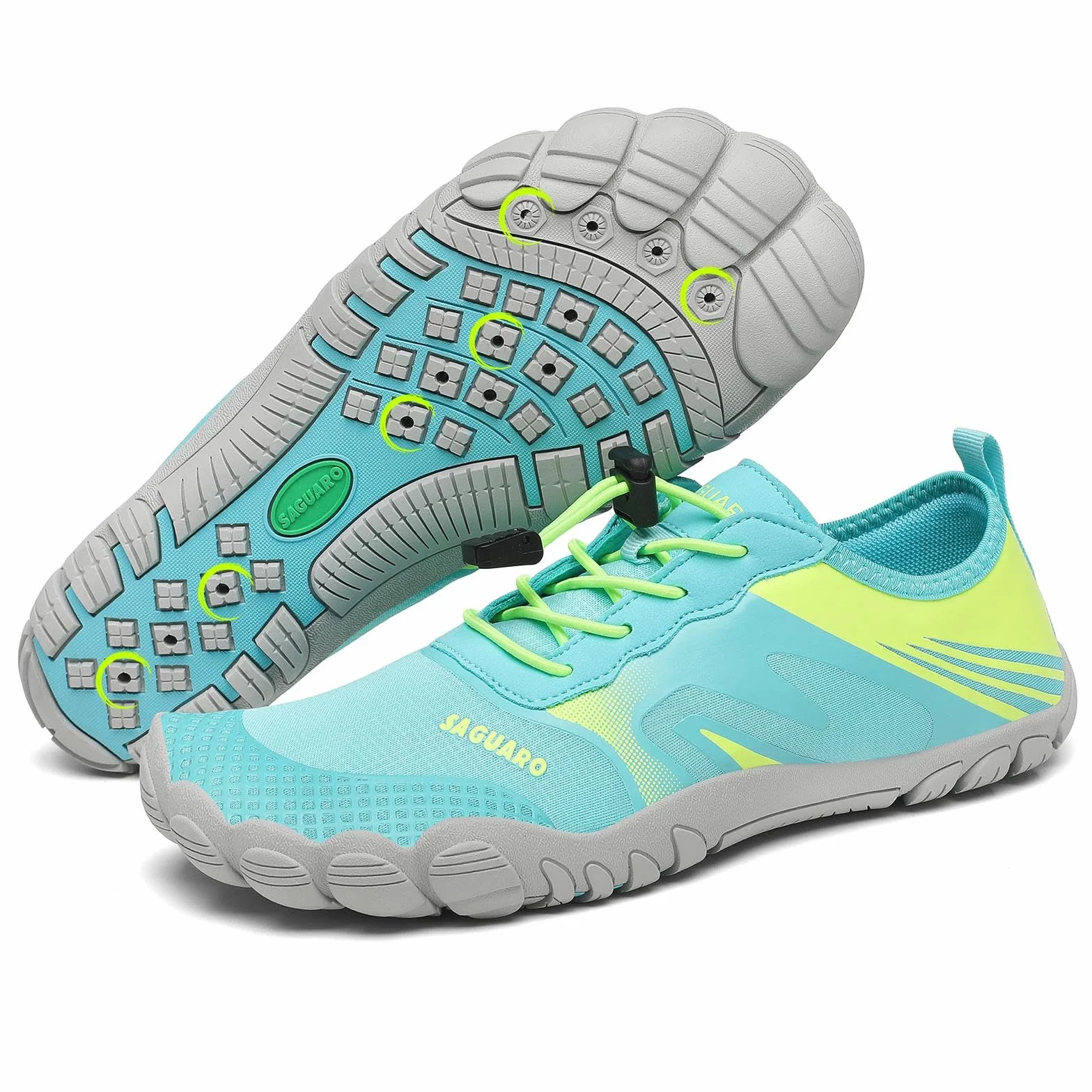 SAGUARO Zapatos de Agua para Hombre Surf Escarpines Playa Natación Respirable Antideslizante 35-46