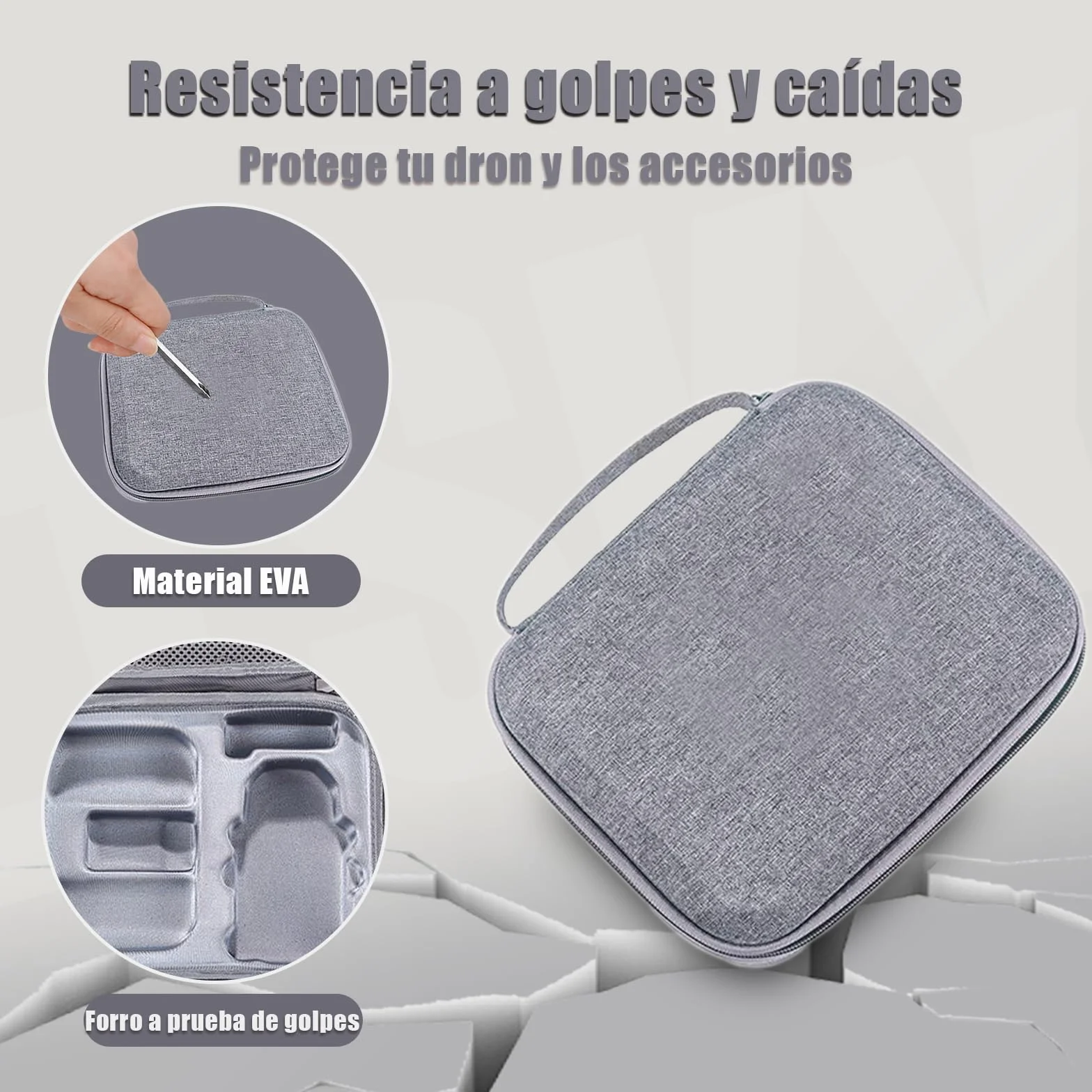 Bolsa de Almacenamiento para dji Mini 4K /Mini2 SE/Mini 2 Drone | Bolsa Mini 4K, Bolsa de Viaje compacta，Caja de Almacenamiento, Bolsa de Transporte, Gris