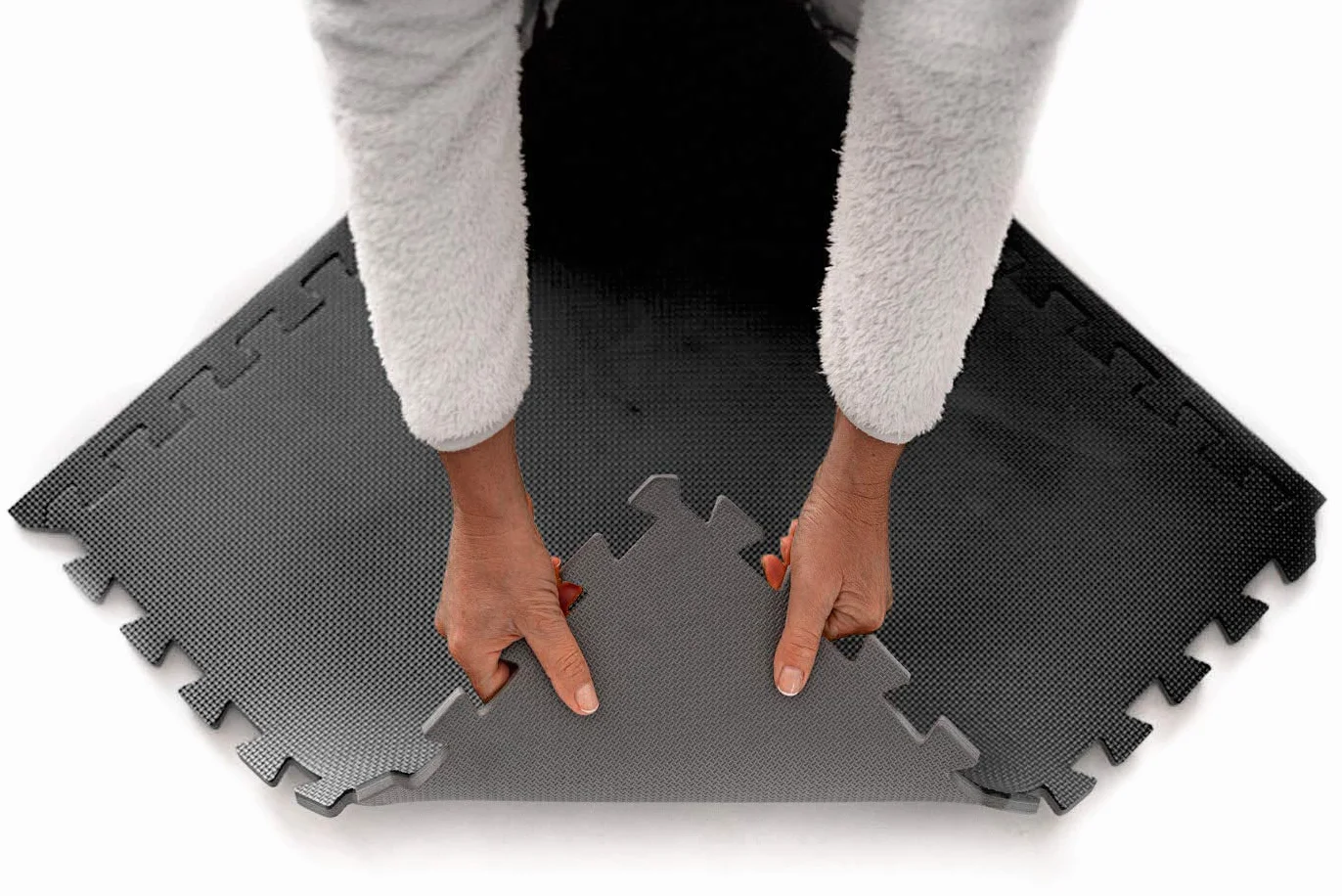 EVA Puzzle 60cm x 60cm x12mm Colchonetas Suelo Para Gimnasio Antideslizante Libre De Toxicos