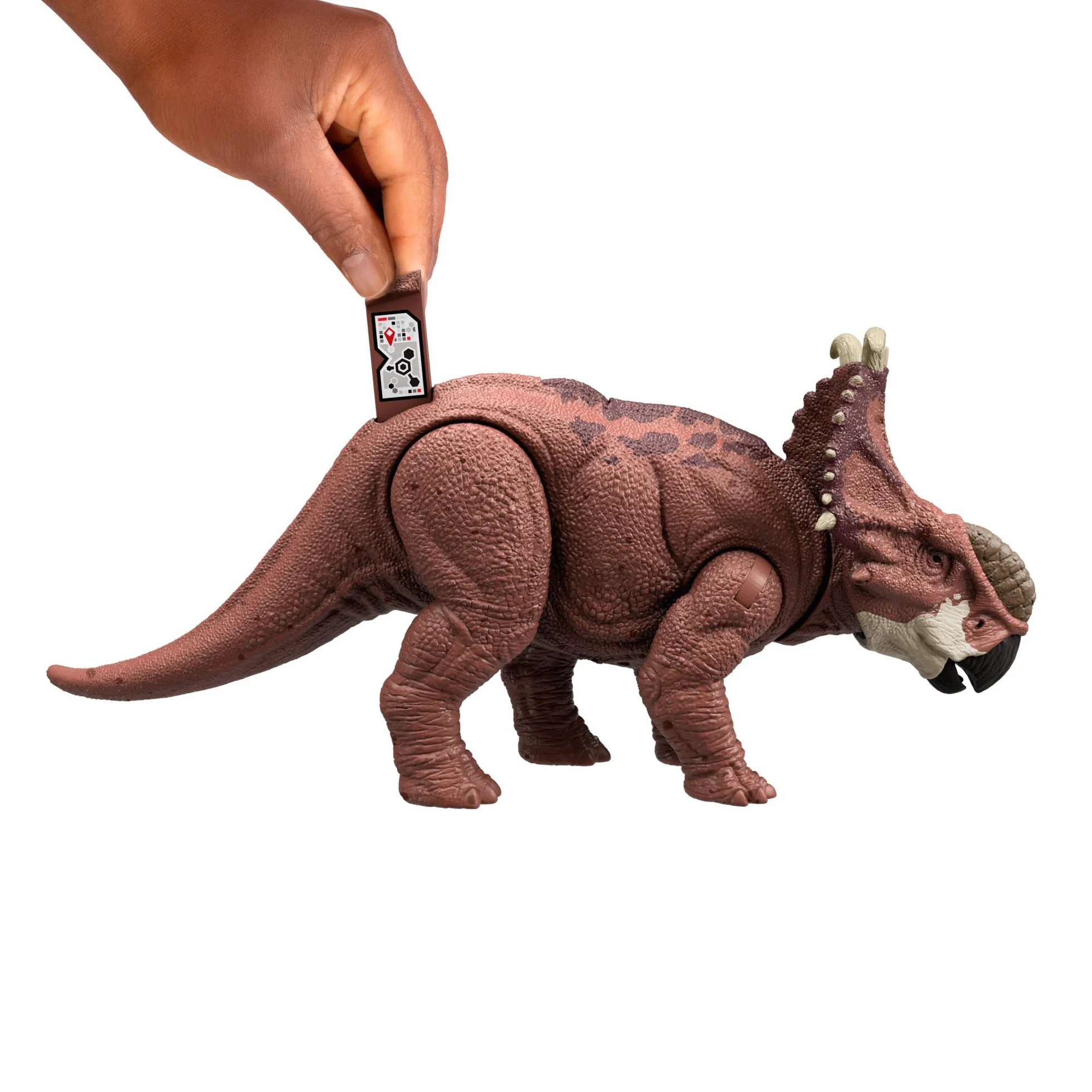 Mattel Jurassic World Epic Evolution Pachyrhinosaurus Rugido Salvaje Figura de acción dinosaurio sonidos regalo +4 años HTK72
