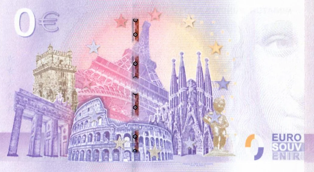 0 euros billete Nápoles · Napoli · Maschio Angioino · Anniversario · Italia · Recuerdo o Cero € Certificado de recuerdo