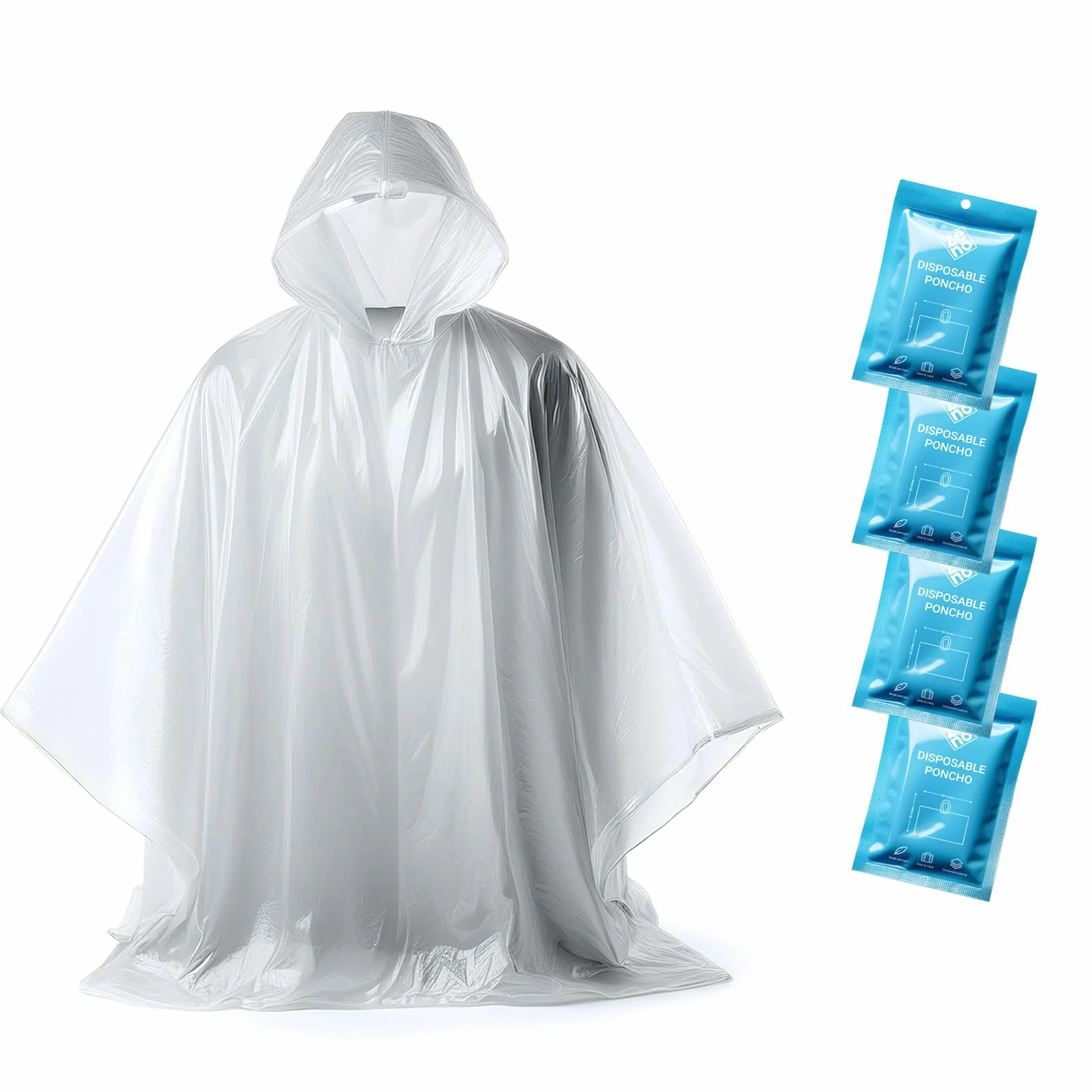 ZENO Poncho Impermeable Mujer y Hombre - Capa Lluvia