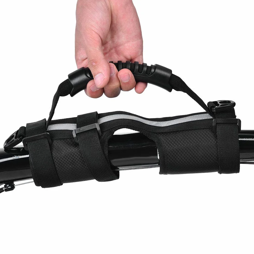 SUNGOOYUE Asa de Transporte para Universal Scooter Hand Carrier Correa Cinturón Plegable Bicicleta Ciclismo Accesorio