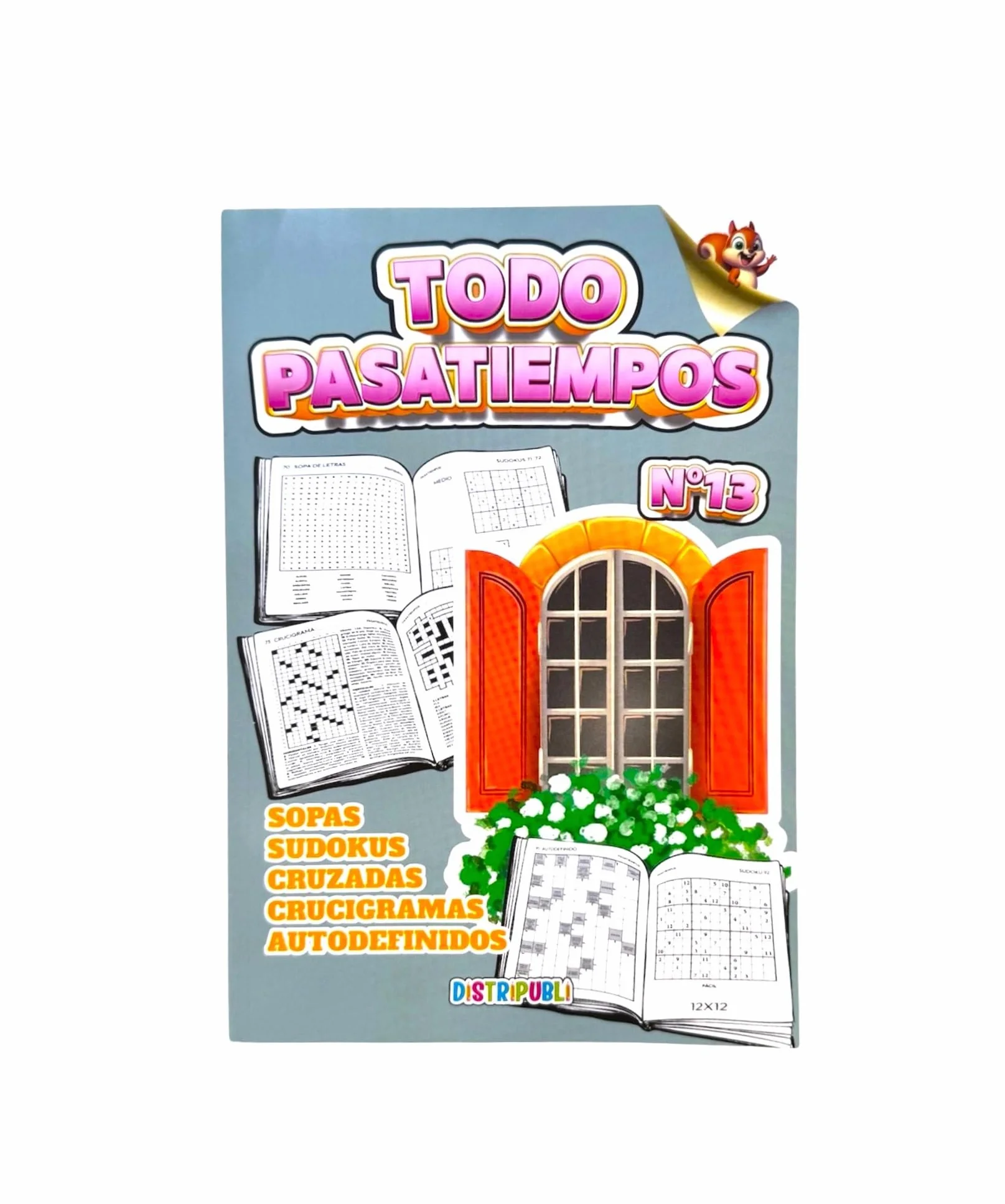Sopas de Letras Sudokus Crucigramas para Adultos Pack 4 Unidades 344 Ejercicios