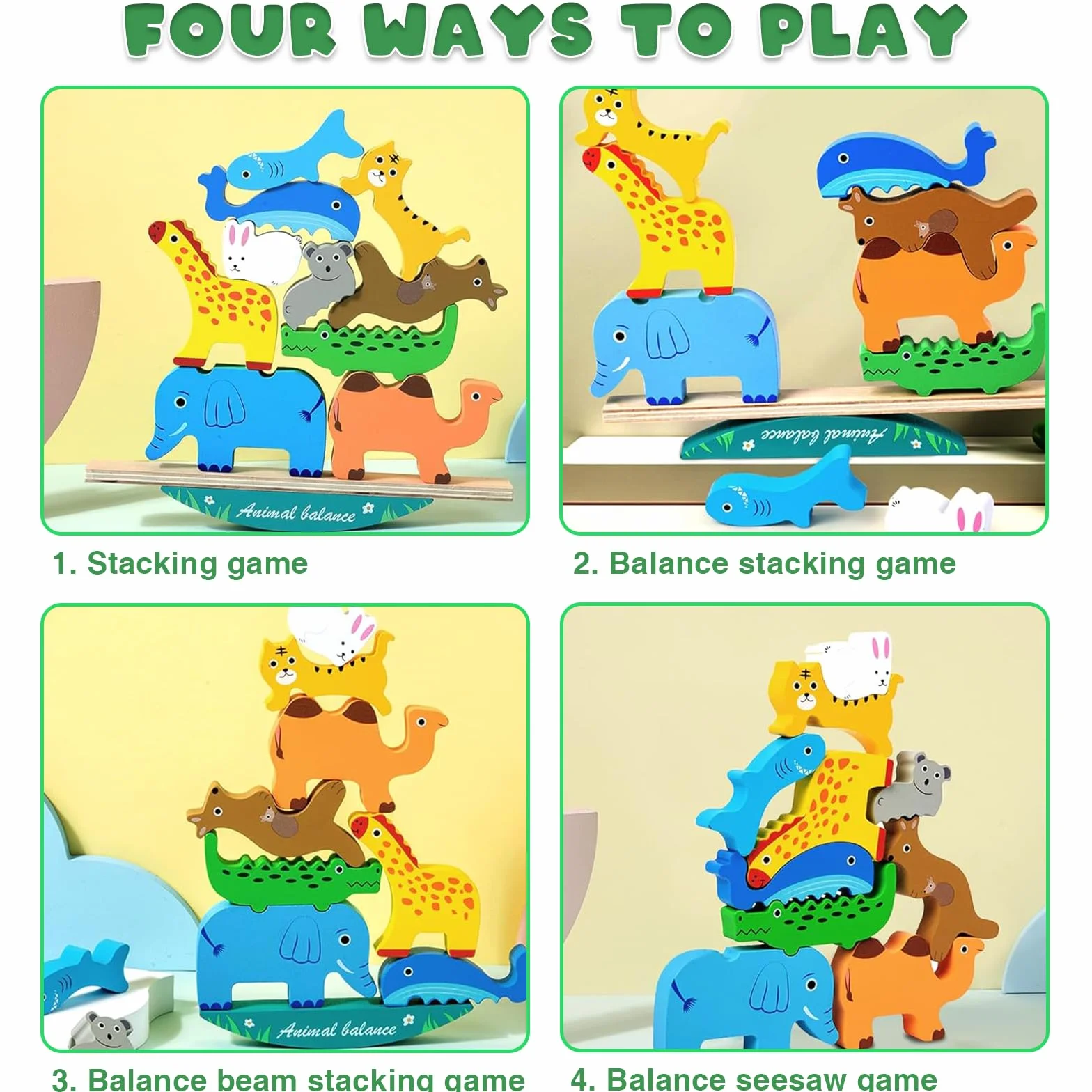 Juguetes Montessori Juegos Niños 2-6 Años, Madera, Educativos, Regalo