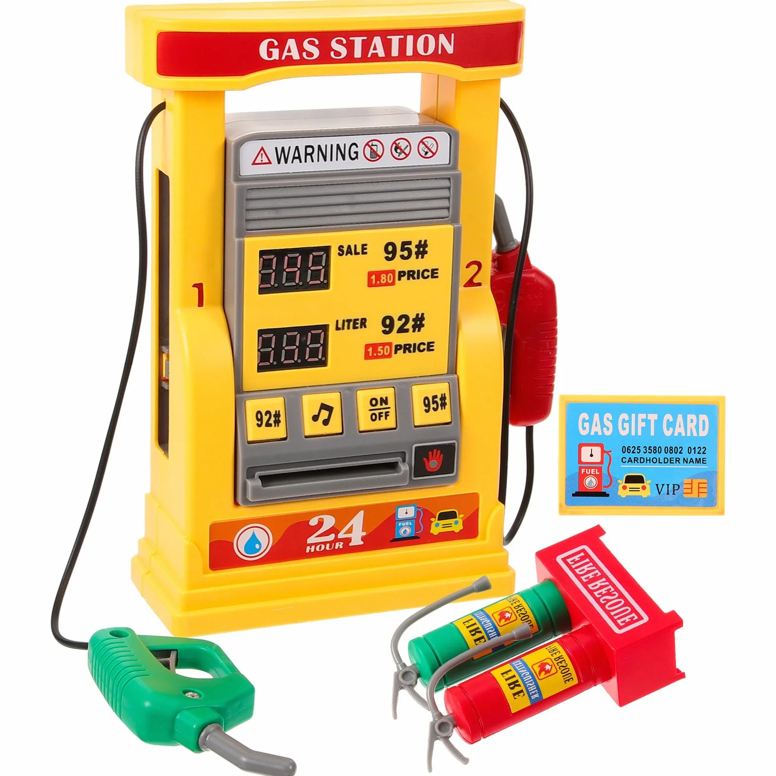 TOYANDONA 1 juego de juguete de la estación de servicio de juguete con bomba de gasolina para niños Juego de estación de servicio juguetes Modelos de modelo de bricolaje