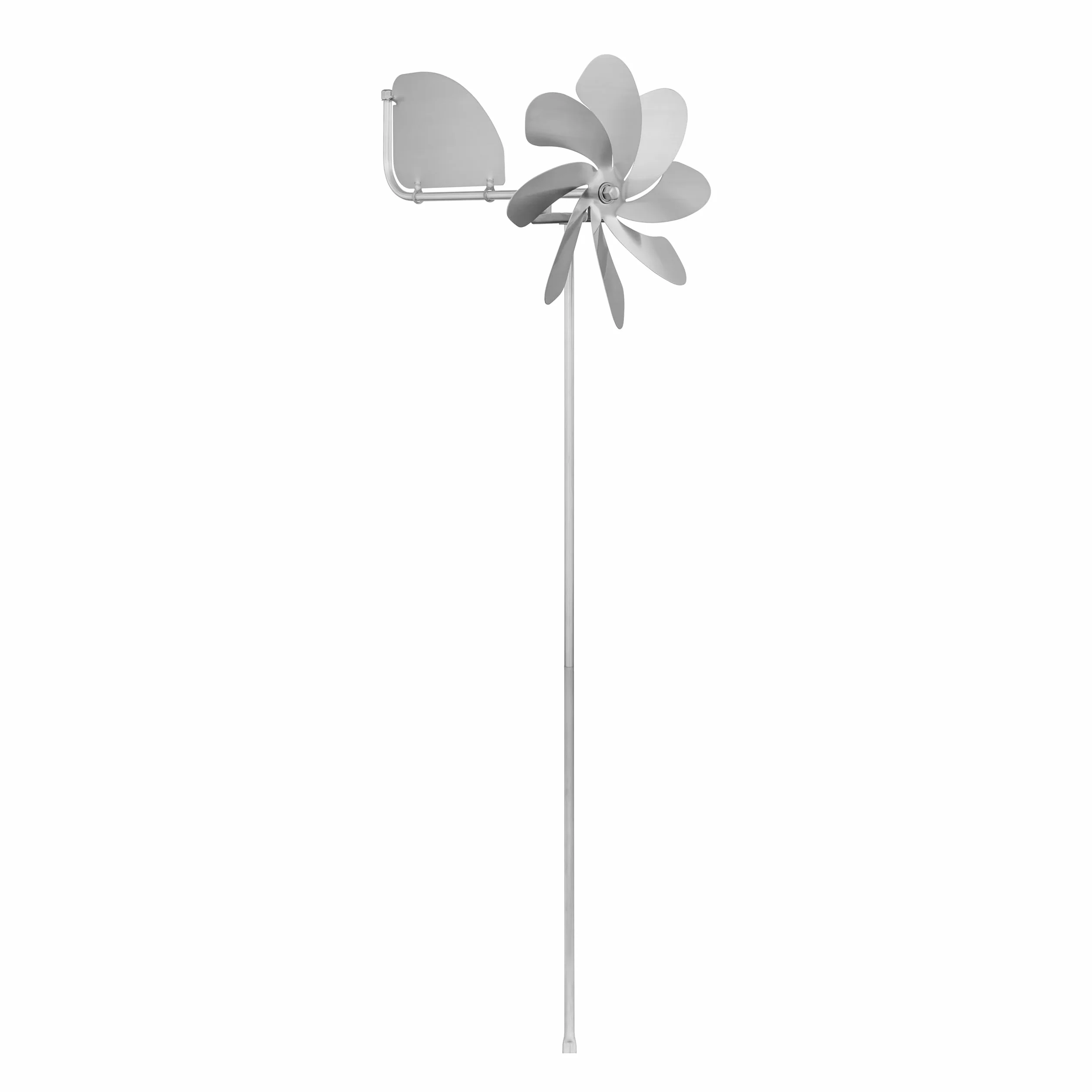 steel4you Speedy20 plus - Molinillo de acero (rotor de 20 cm de diámetro, rodamiento de bola, con veleta que gira hasta 360°)