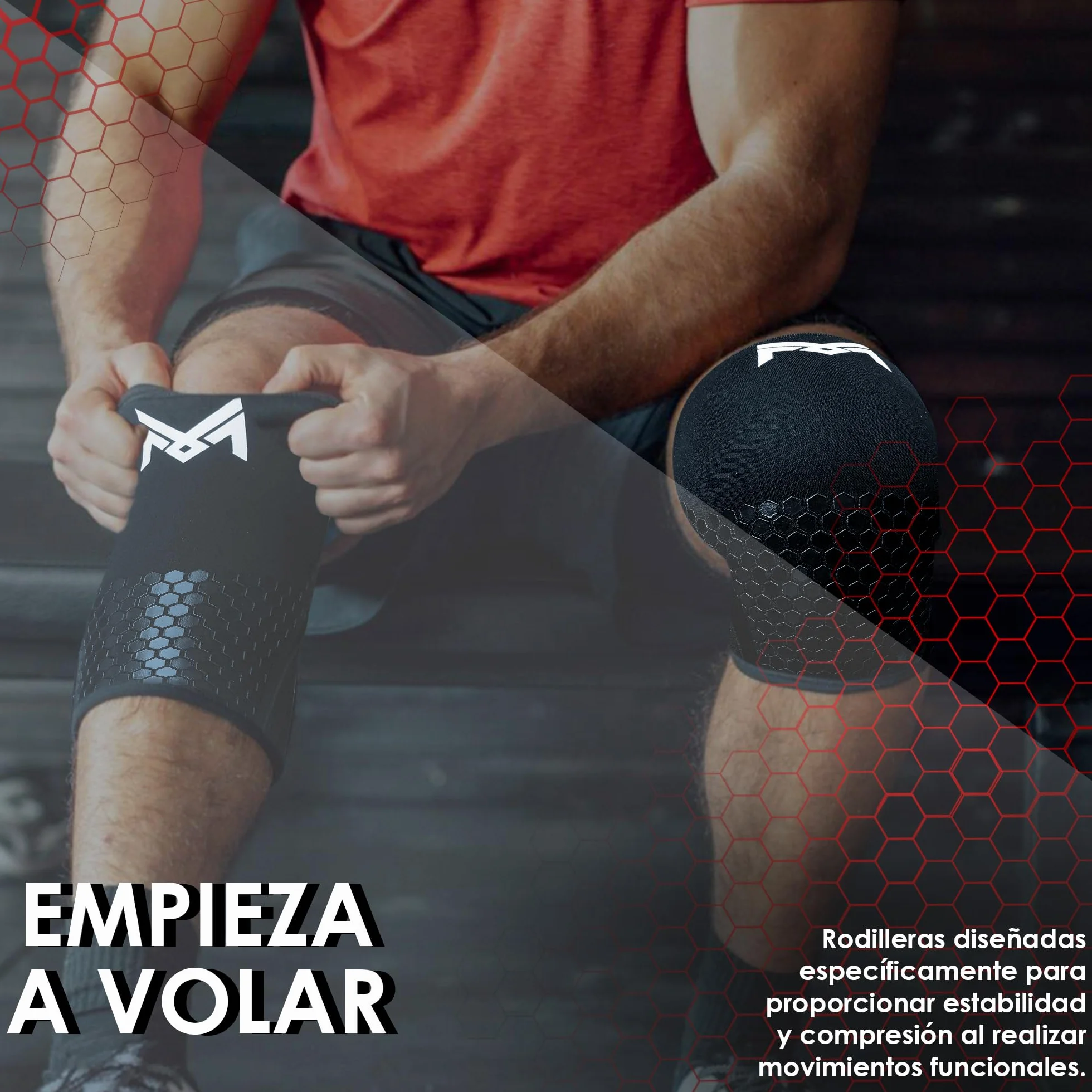 Rodilleras Crossfit Neopreno 5mm MERCURYAL Pack 2 para Entrenamiento Gym