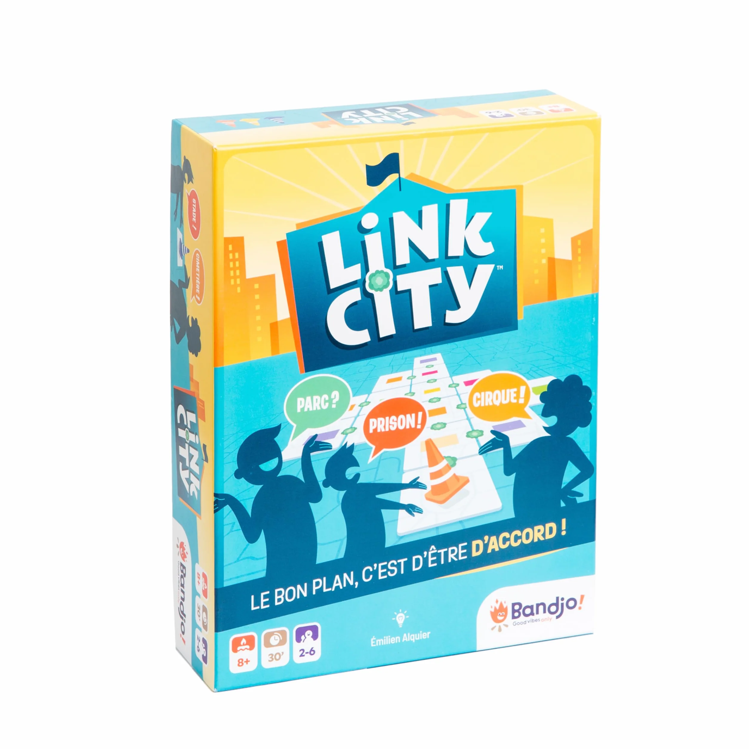 Bandjo! Link City – Juego de Mesa de Ambiente – Ideal para Amigos o Familiares – Cooperativo – Azulejos – A Partir de 8 años