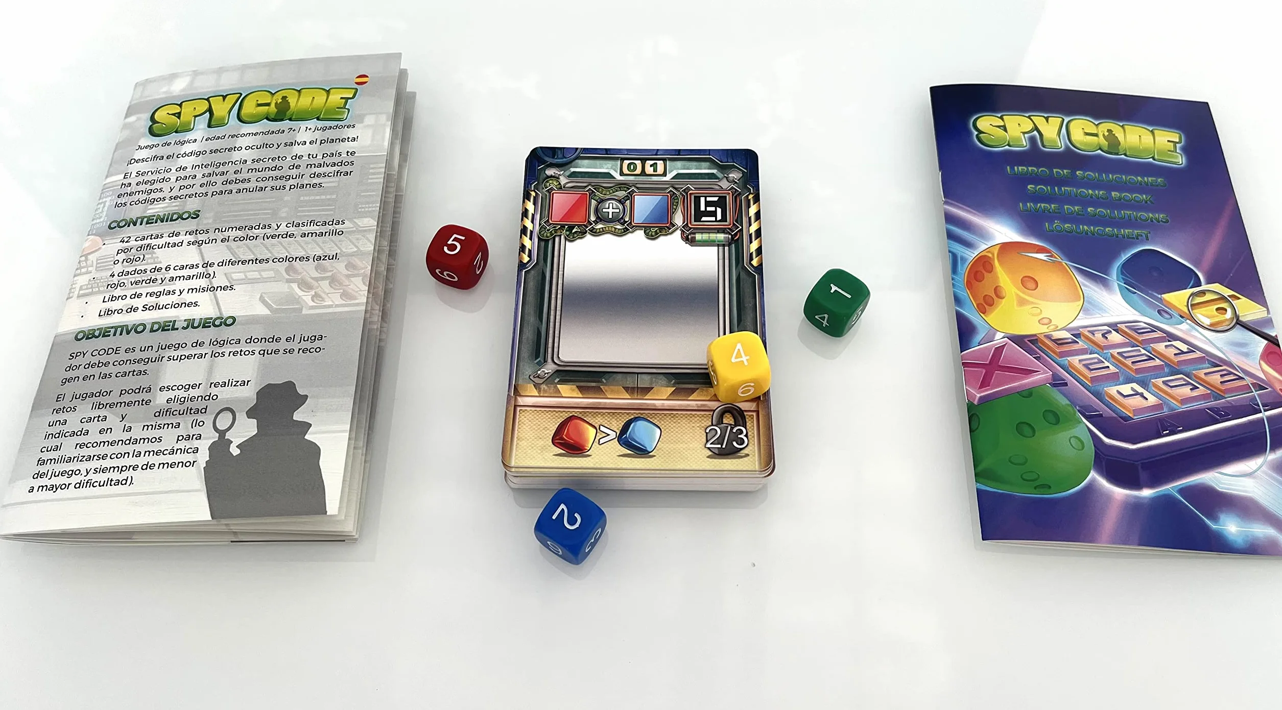 Spy Code Logic Game Juego para 1 Jugador a partir de 7 años Juego por razonamiento, lógica, Atención y cálculo mental