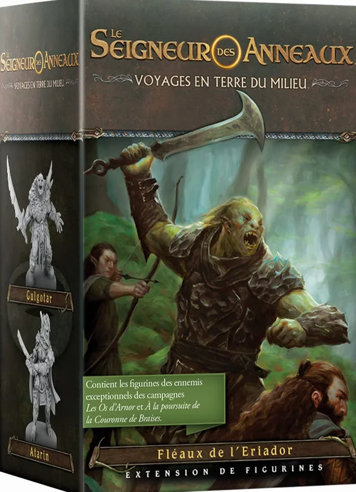 Fantasy Flight Games Le Seigneur Des Anneaux - Voyages en Terre du Milieu - Fléaux de l'Eriador (Extension de Figurines) Version française-