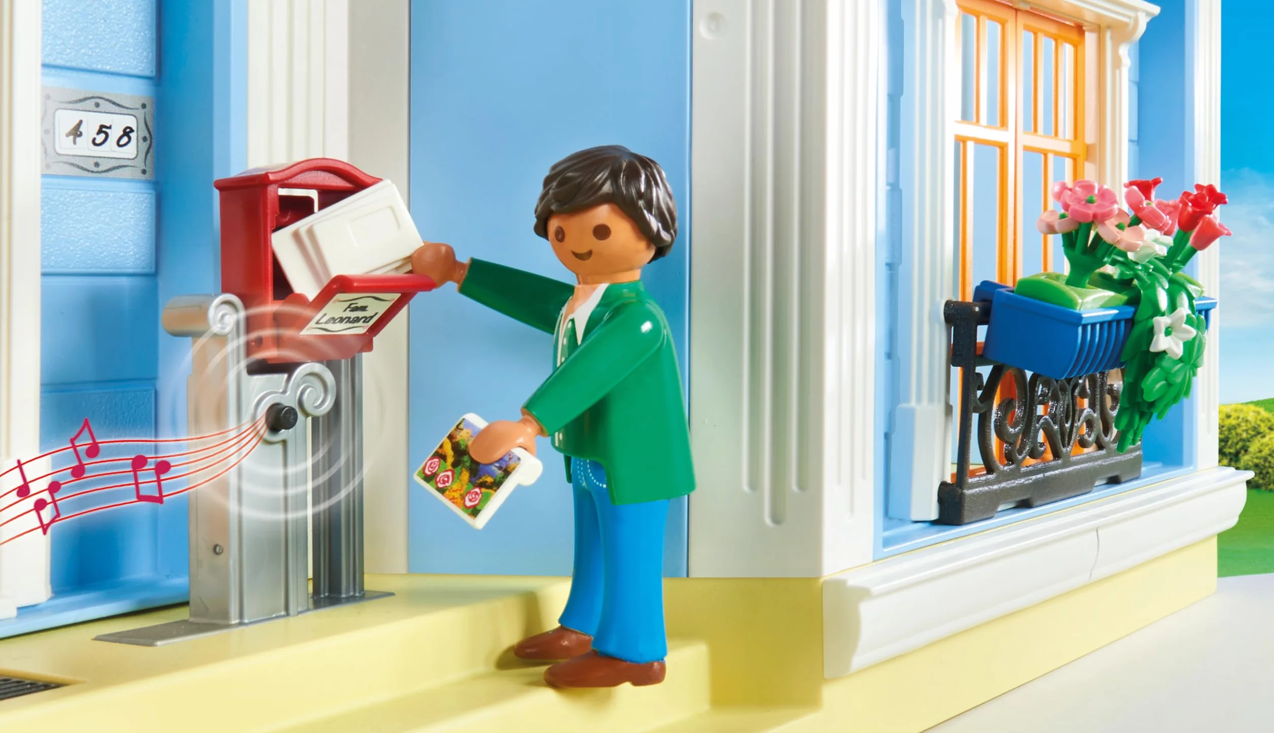 PLAYMOBIL Dollhouse 70205 Casa de Muñecas, con Timbre Real, A partir de 4 años