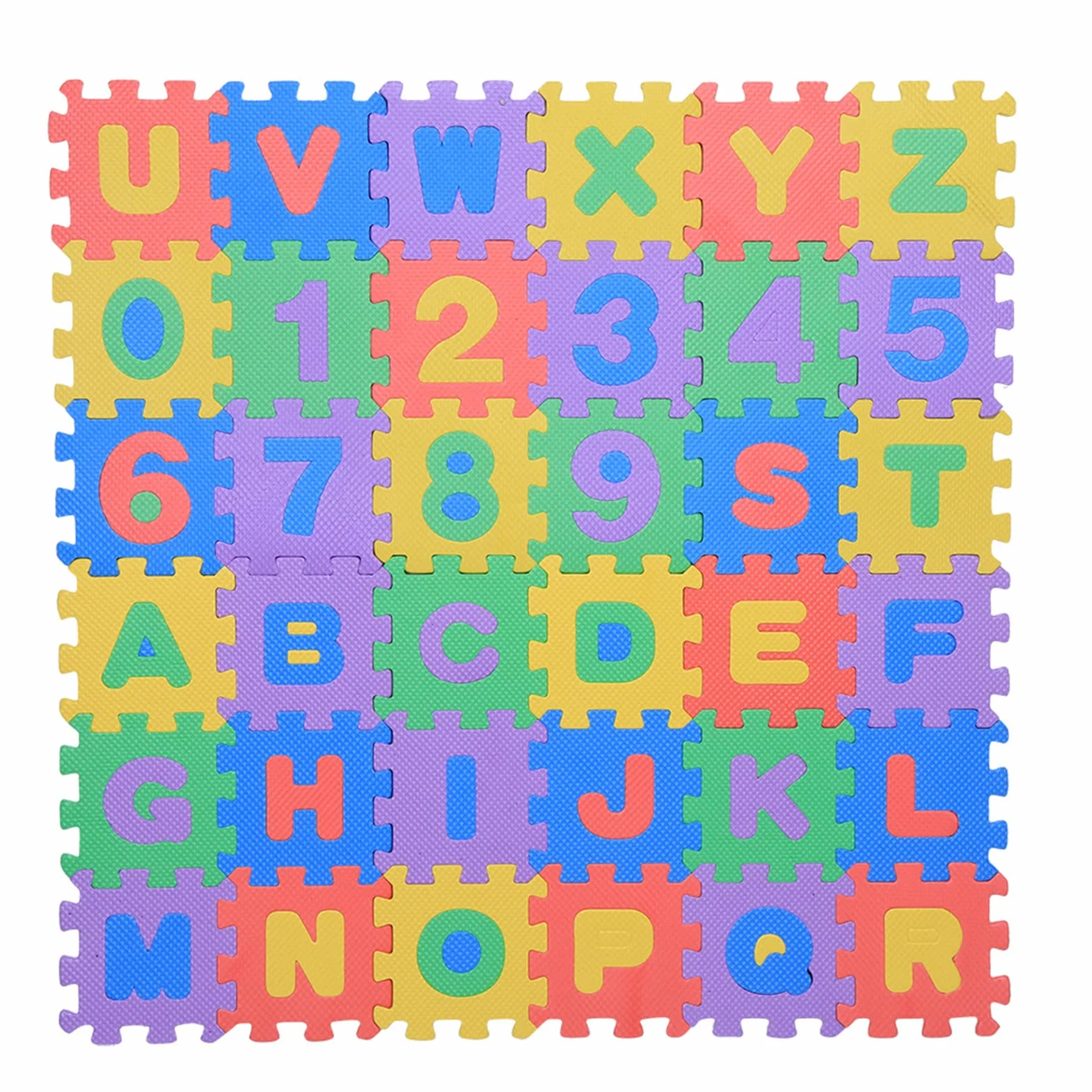 Alfombra de Juego de Espuma EVA Suave para Bebés y Niños, Alfombra de Aprendizaje de Números y Letras, Duradera y Segura, para Niños, Color Aleatorio