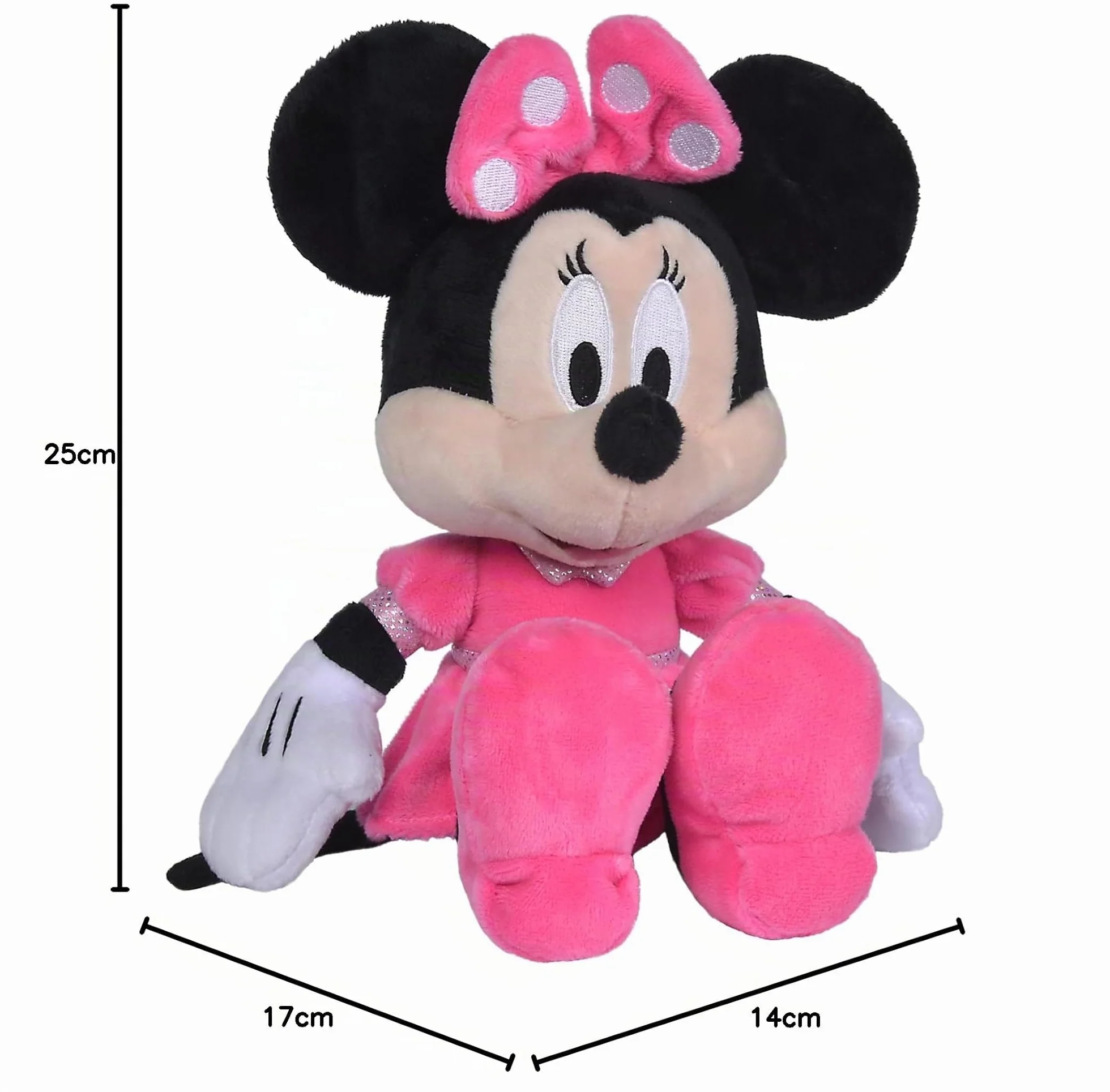 Simba Toys Disney Minnie Mouse Peluche 25 cm Original Suave