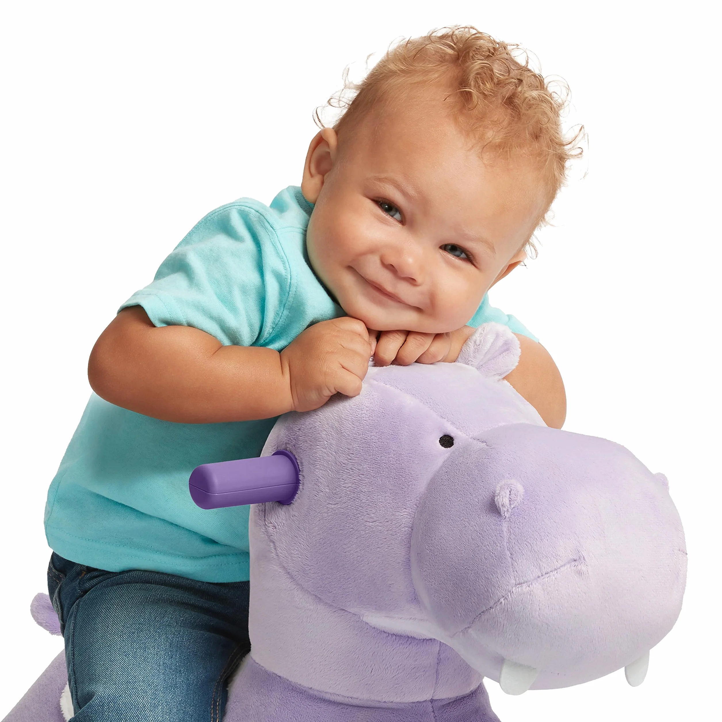 Radio Flyer Holly The Rolling Hippo, Juguete Morado correpasillos para niños pequeños de 1 a 3 años