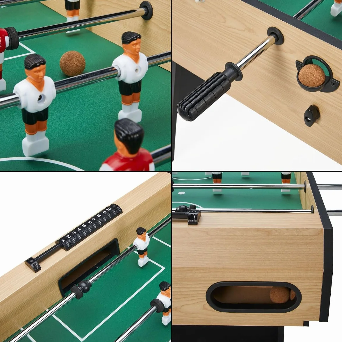 Mesa multijuegos plegable 4 en 1 para adultos – Futbolín – Billar – Ping Pong – Hockey