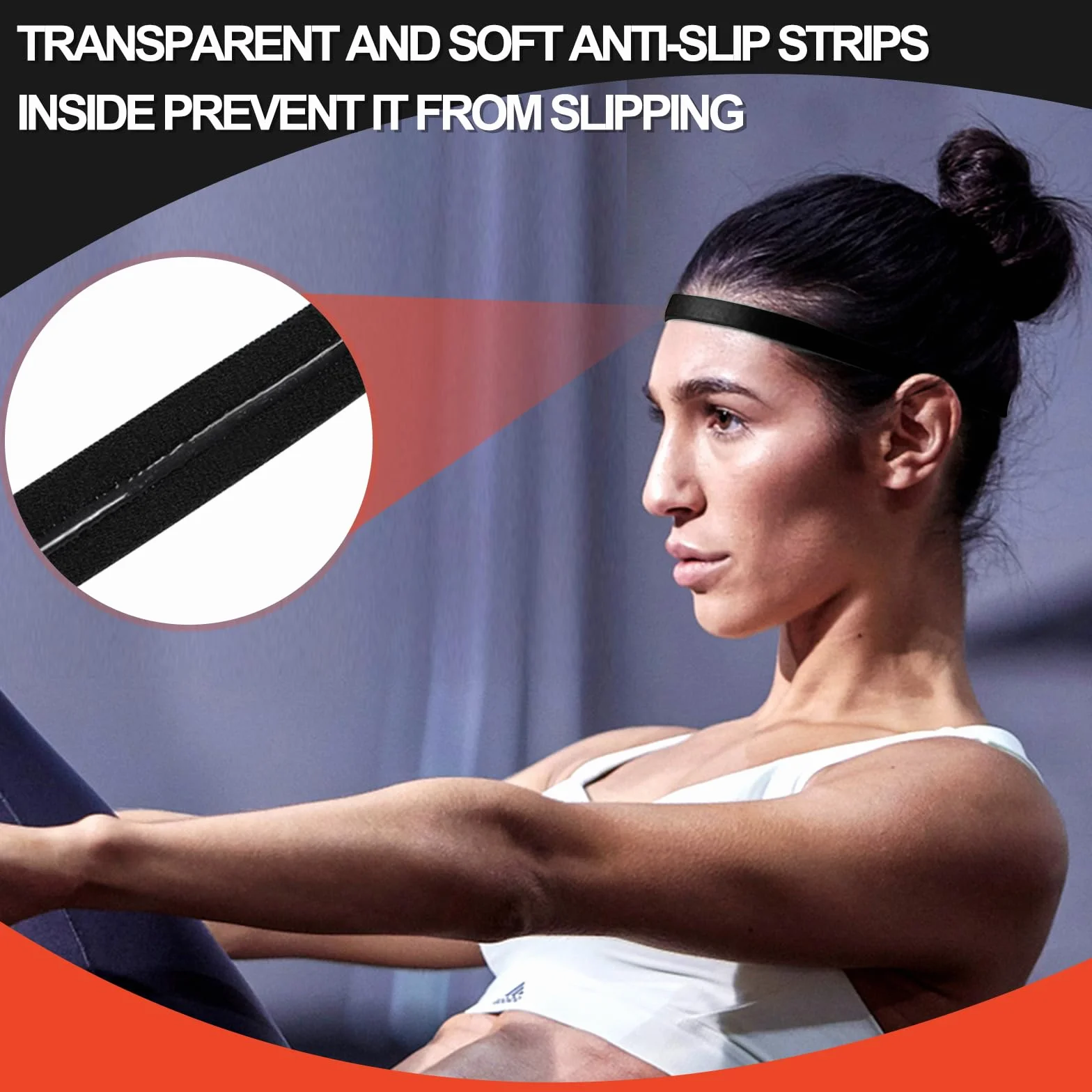 Sularpek Diadema Elástica Antideslizante para Yoga y Fitness