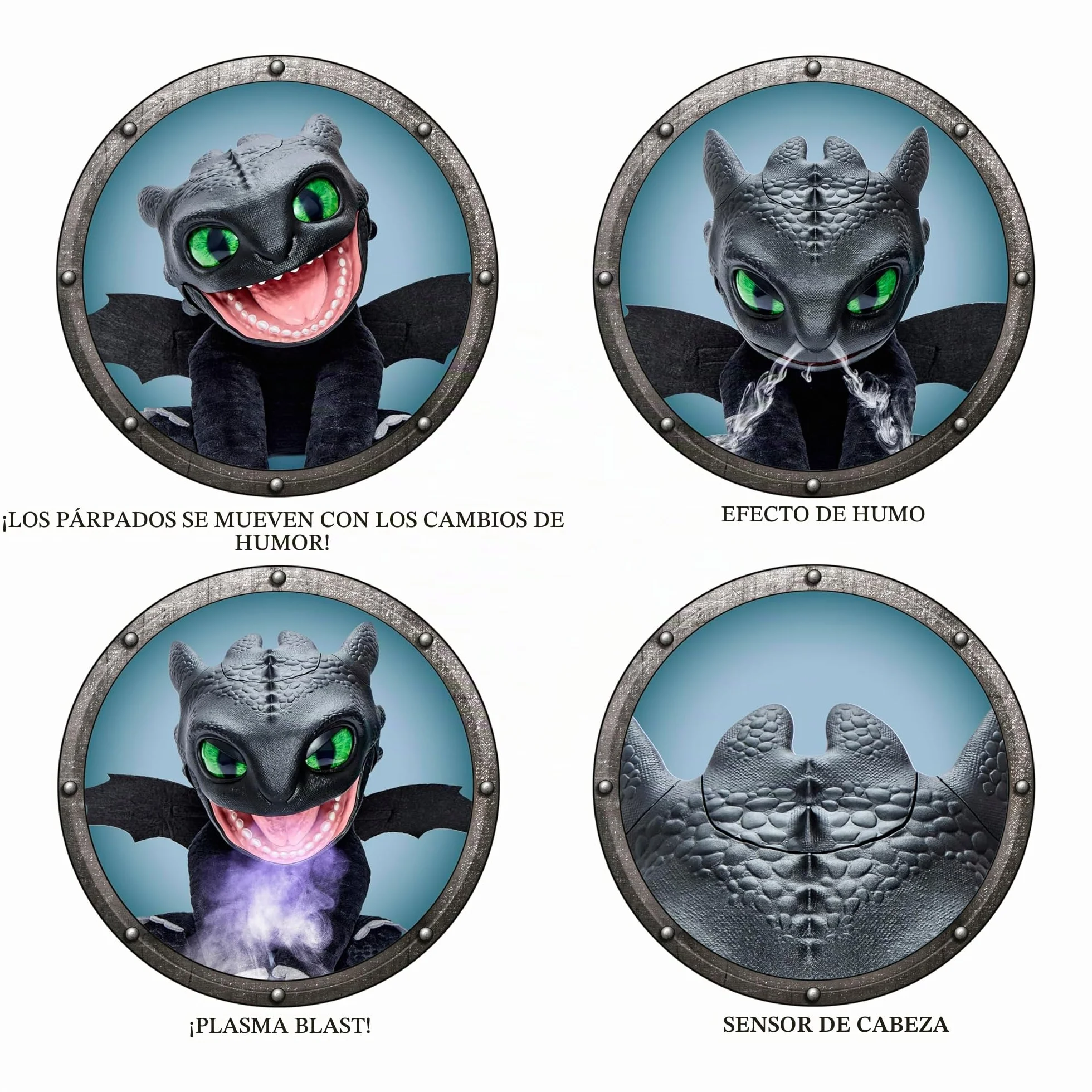 WOW! STUFF HTTYD Toothless Puppetronic de RealFX, Amazing Animatronic Toothless con certificación de Primera edición, se ve, se Siente y Suena Real!, más de 50 Combinaciones de acción y Sonido, 25,5