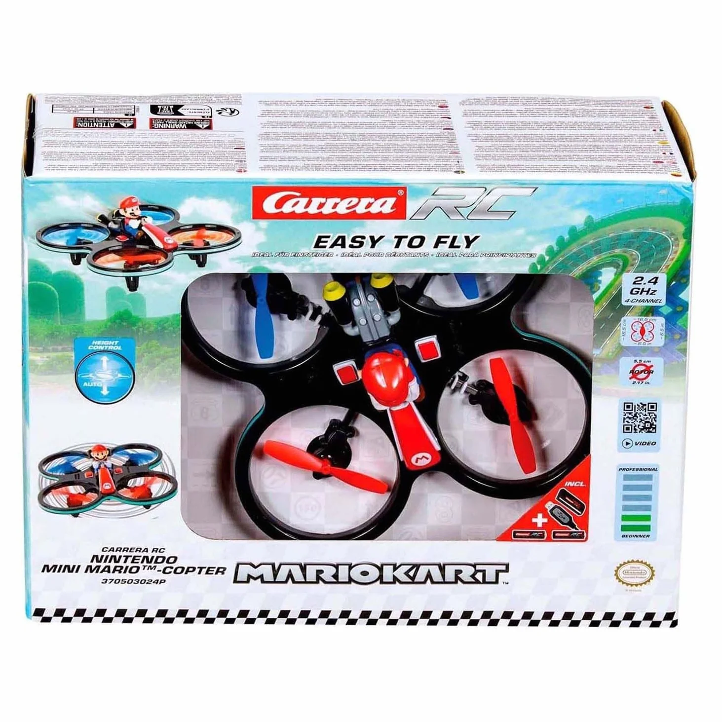 Carrera - 370503024P RC Helicóptero Mini Mario de 2,4 GHz