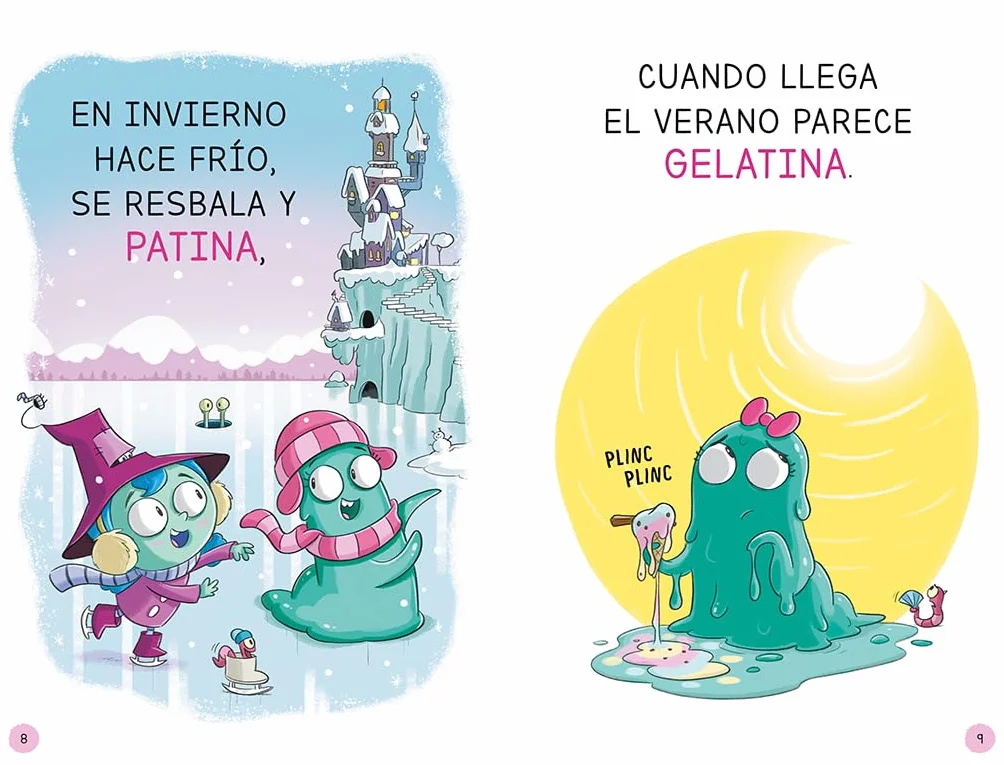 Aprender a leer en la Escuela de Monstruos 10 - Dame helado o me deshago: En letra MAYÚSCULA (libros para niños a partir de 5 años)